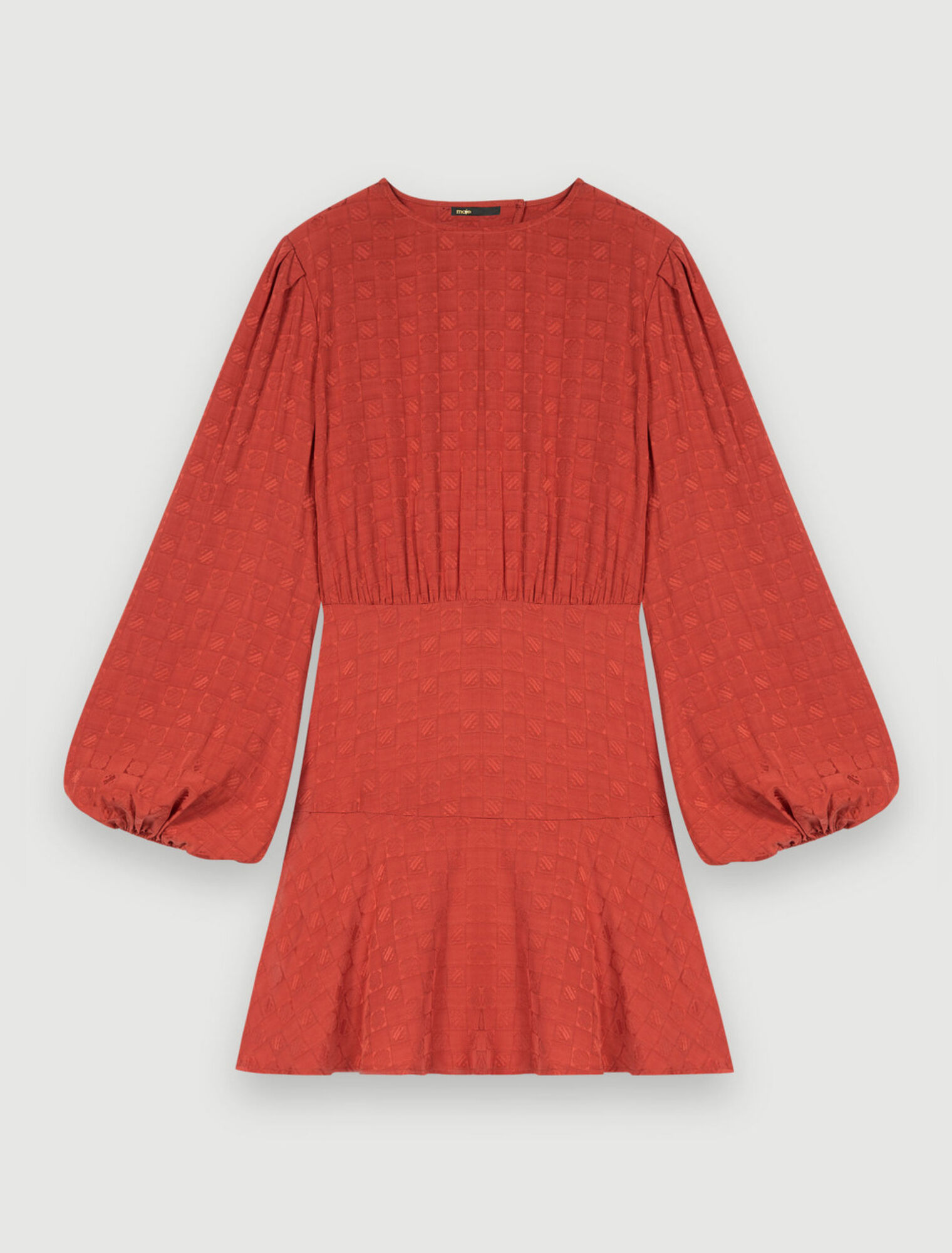 Clover Maje viscose jacquard dress