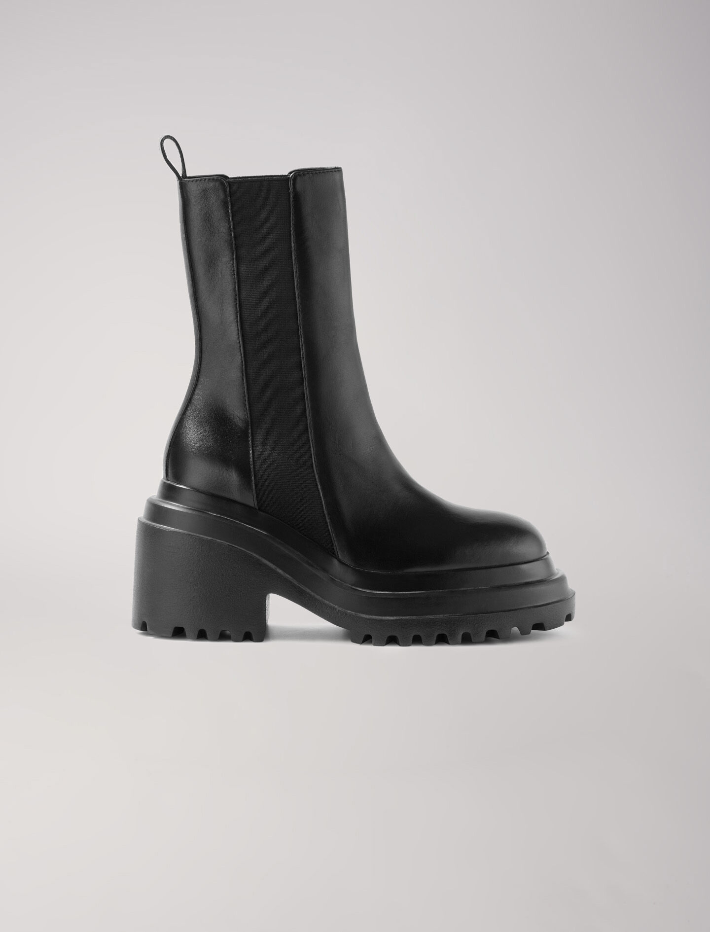 Leather ankle boots Booties Boots Maje