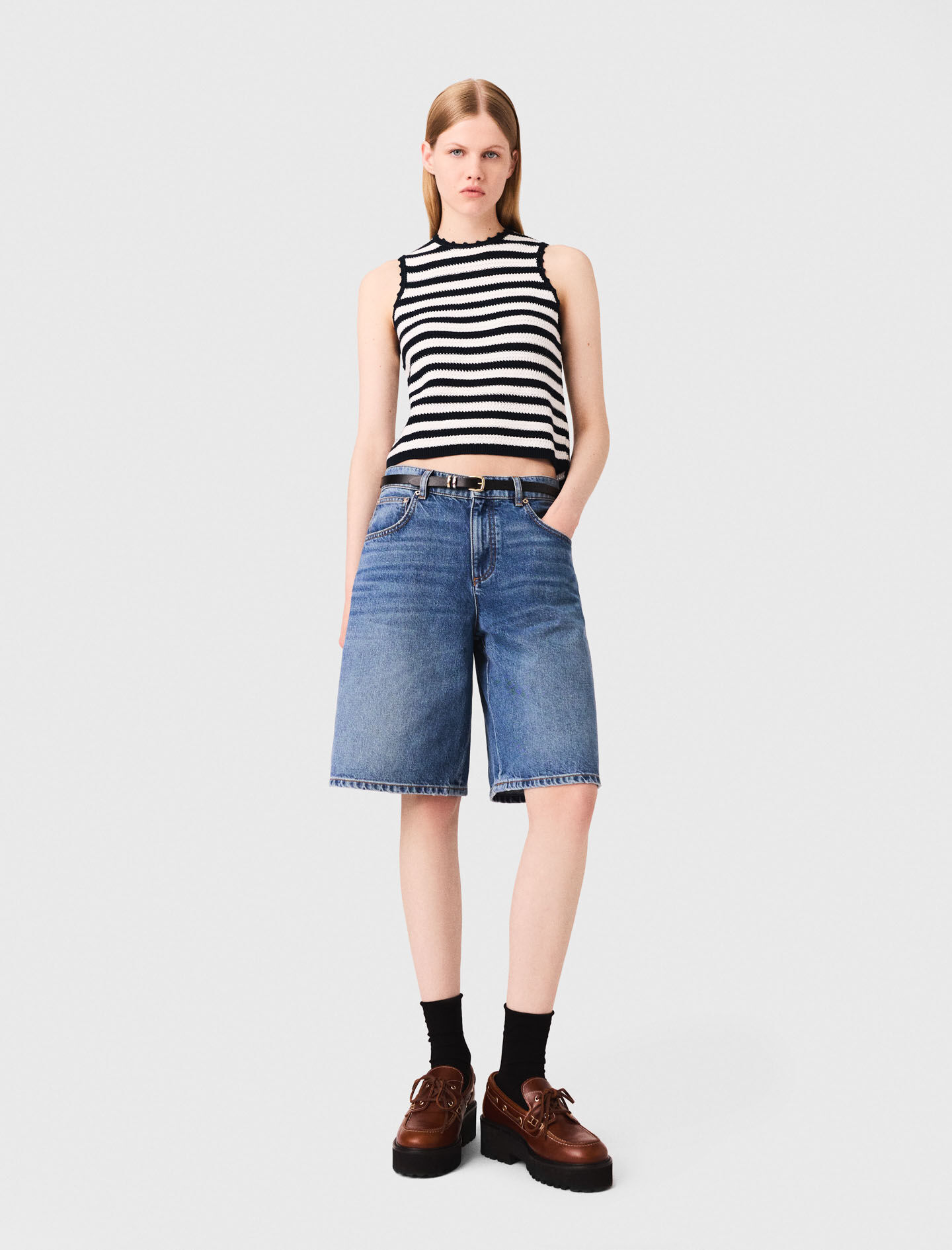 未使用★PASSPORT DENIM SHORTS サイズ36 Cyber Blue Bandits Low Waist Denim Shorts - Cyber Blue | One