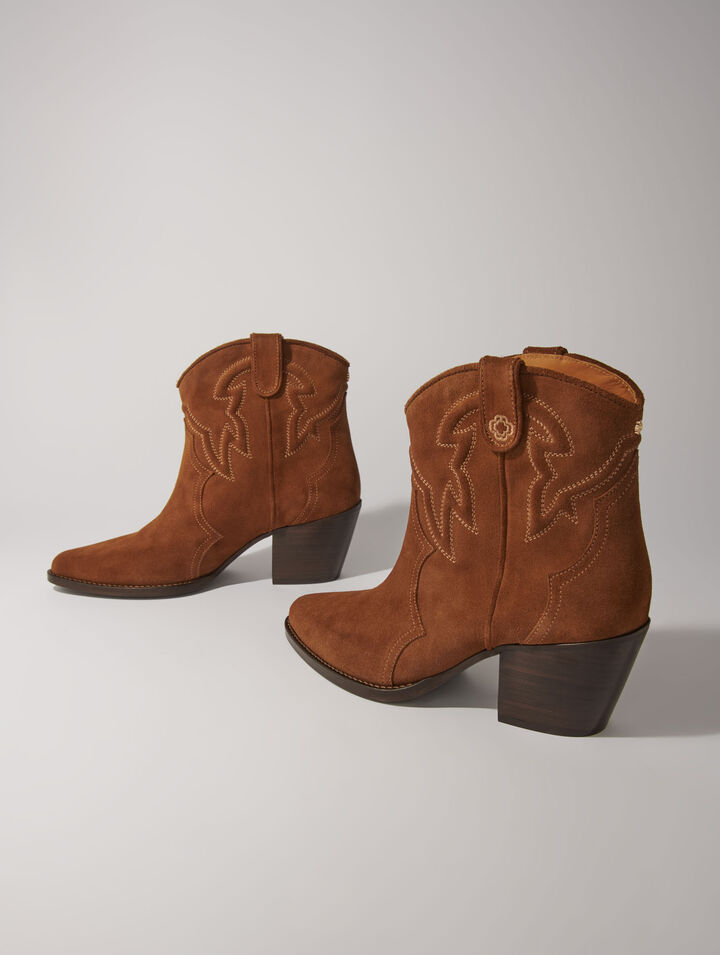 Suede ankle boots