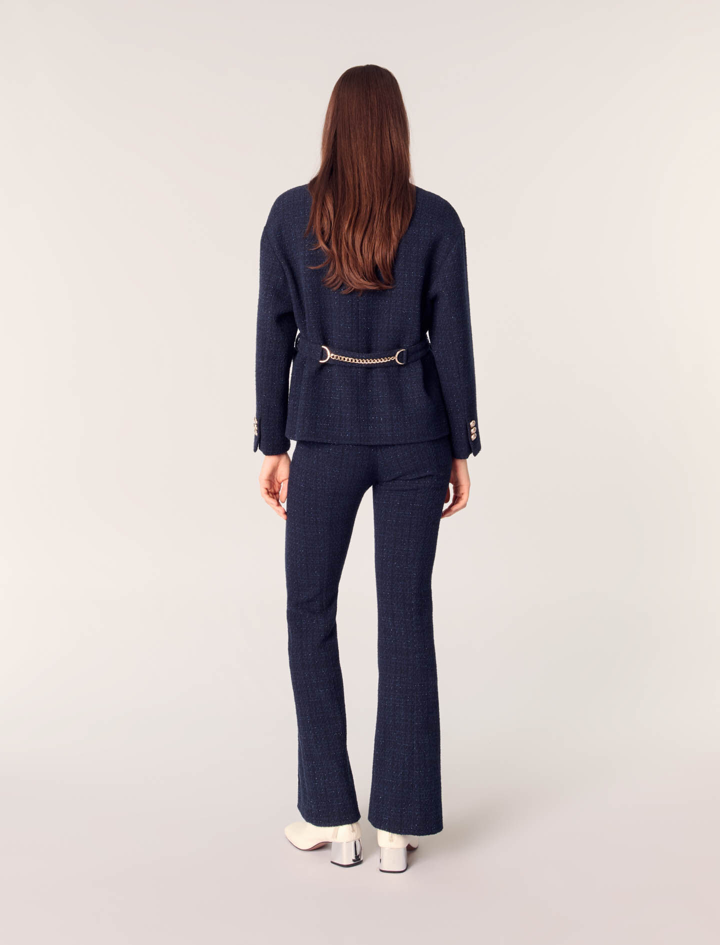 4-pocket tweed jacket Blue for Women | Maje