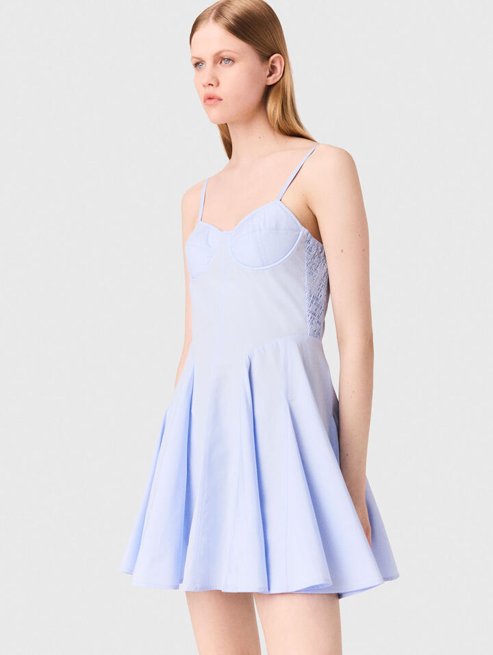 Short cotton babydoll dress