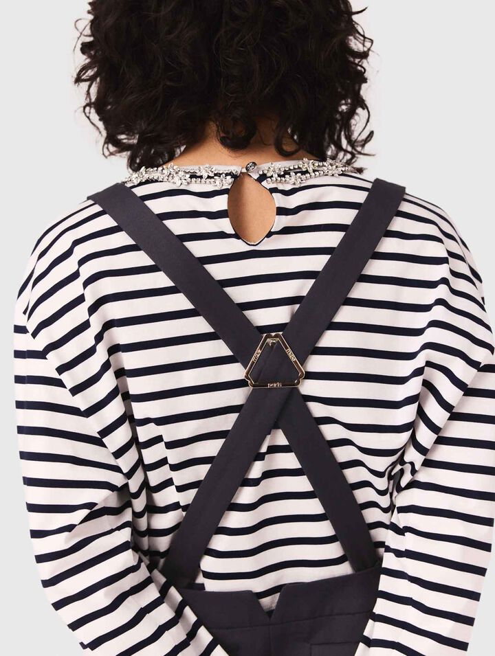 Pinafore strap dress