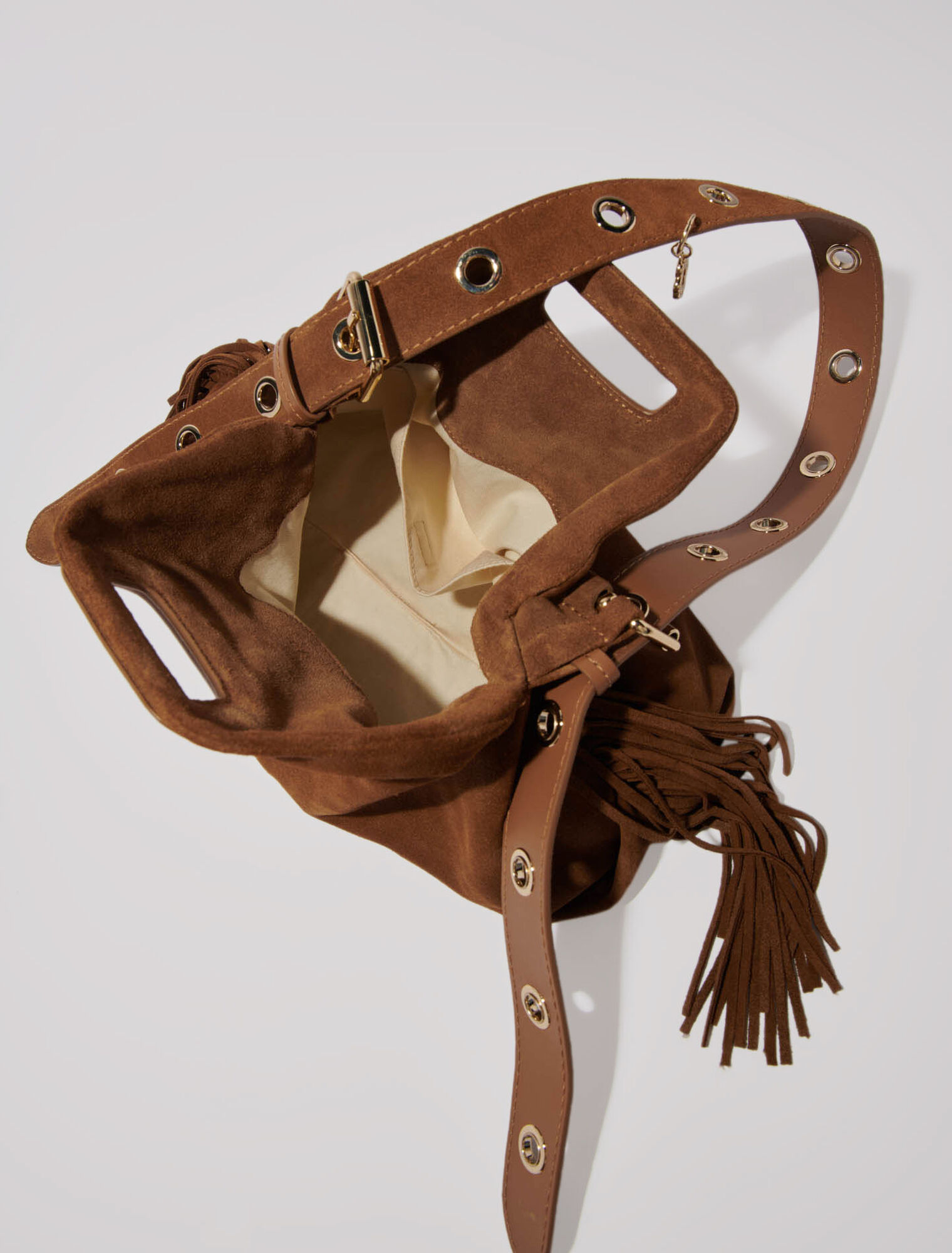 Suede Miss M bag