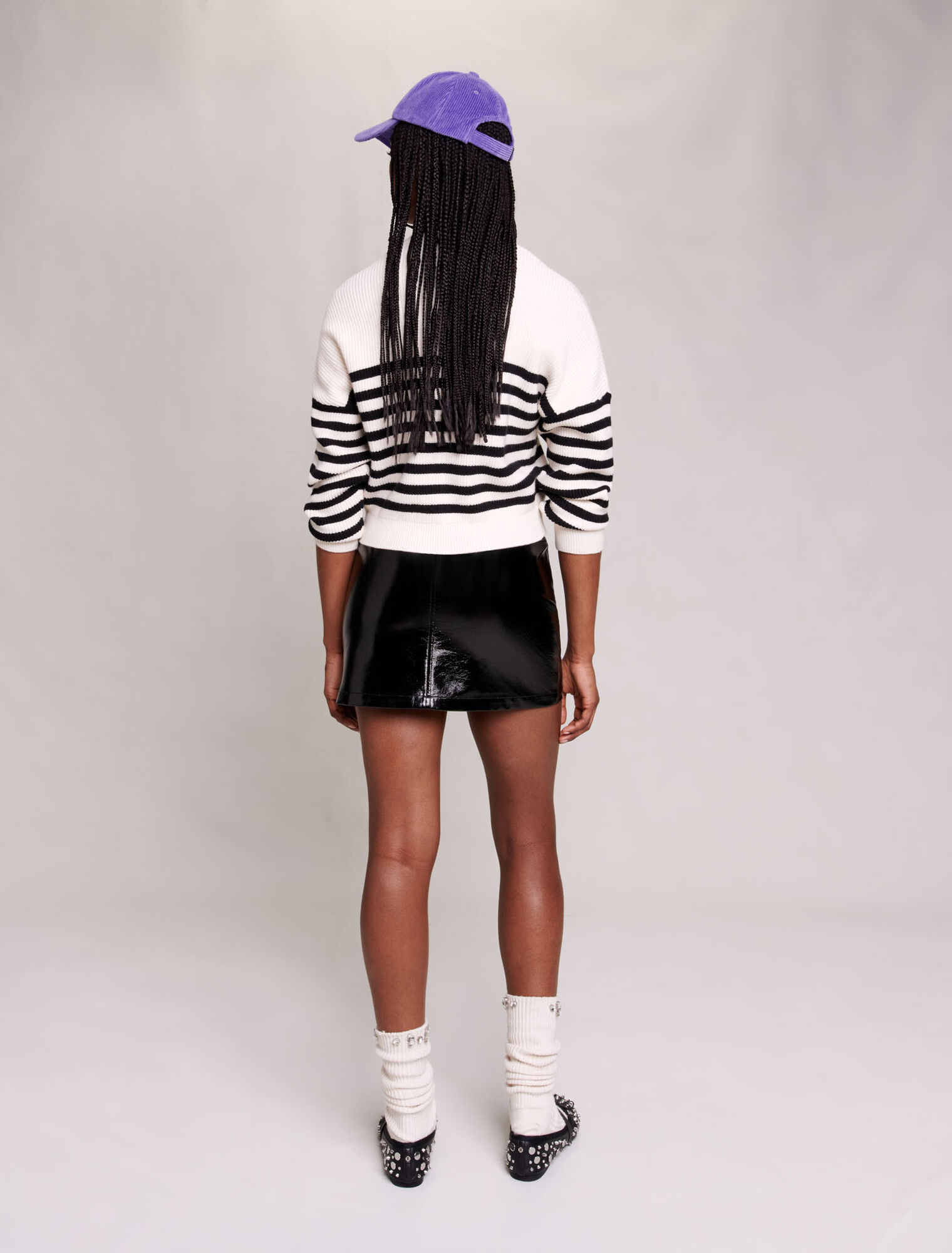 Striped knit jumper