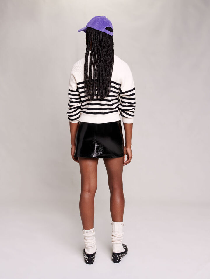 Striped knit jumper