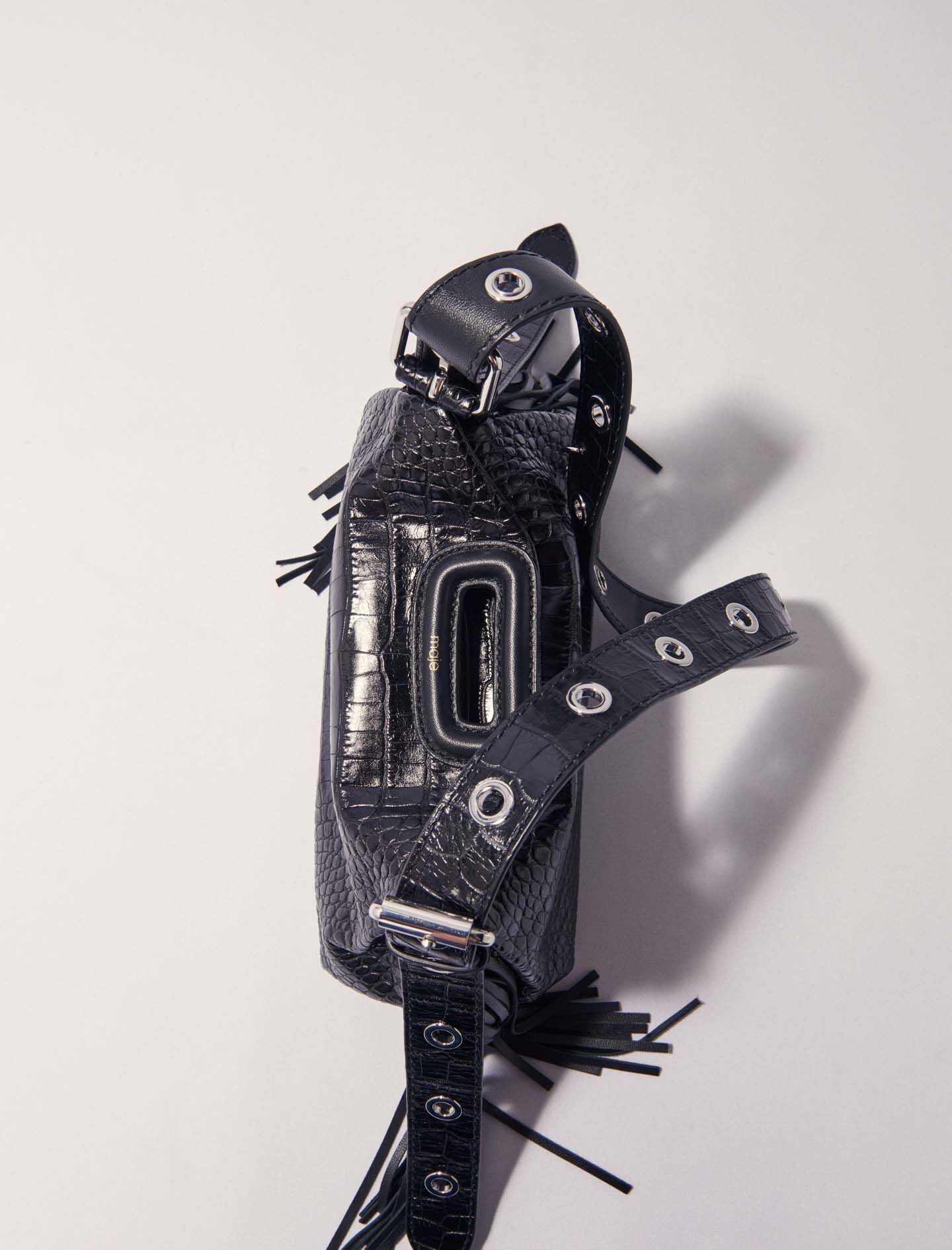 Crackled leather Miss M Mini bag - Miss M Mini | Maje