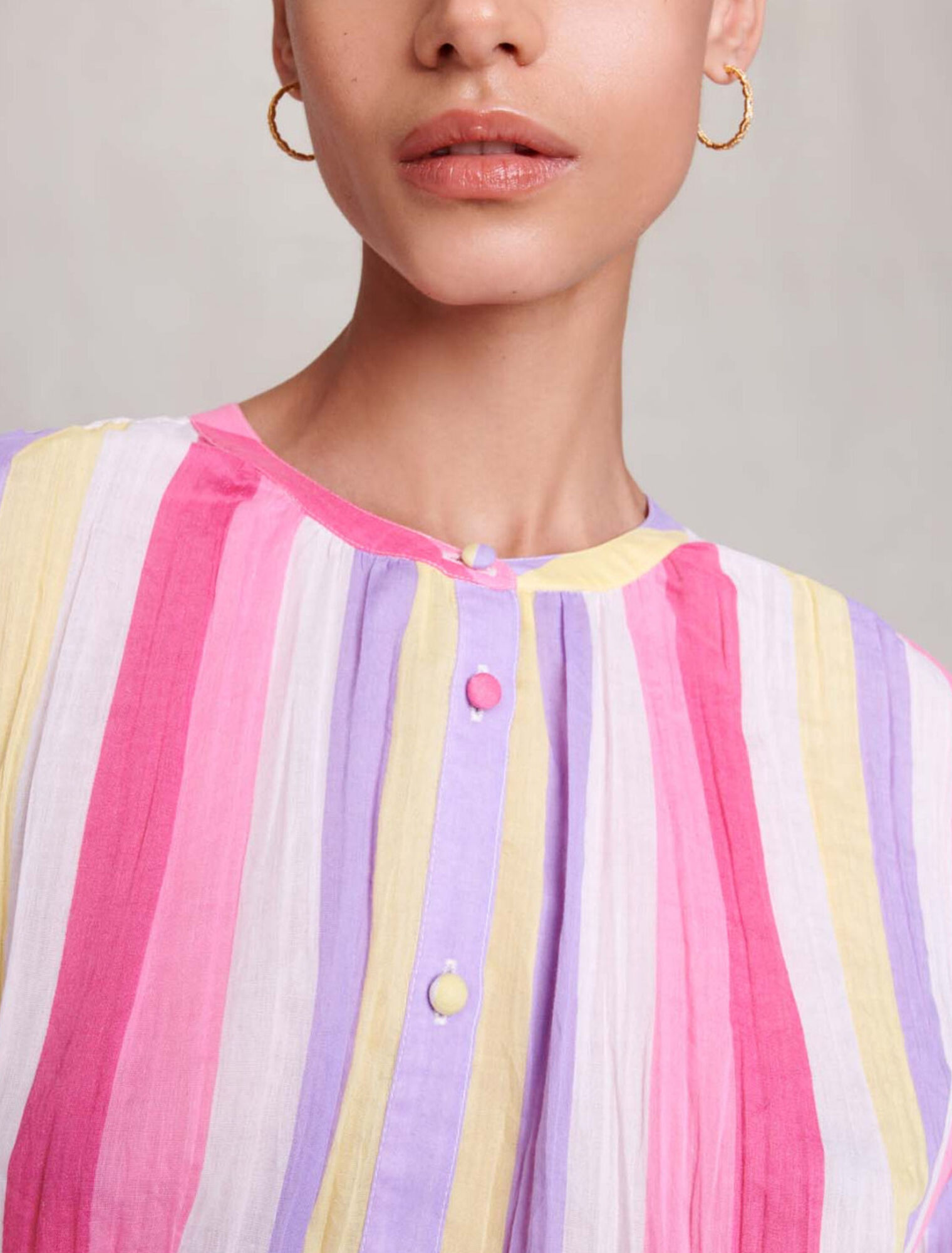 Oversized striped blouse