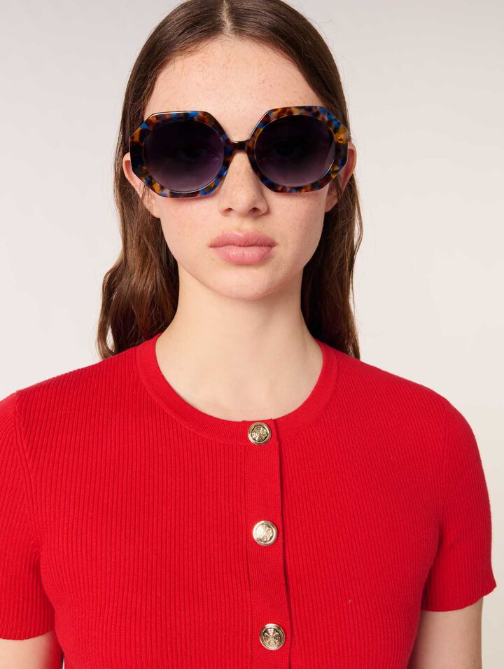 Round acetate tortoiseshell glasses