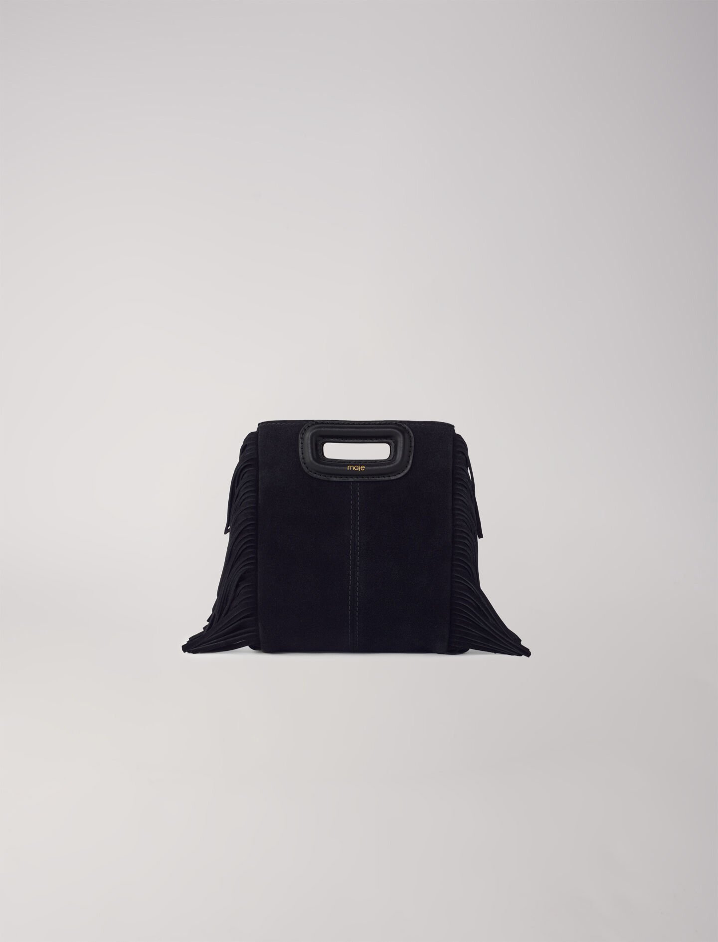 M mini bag in suede leather Maje