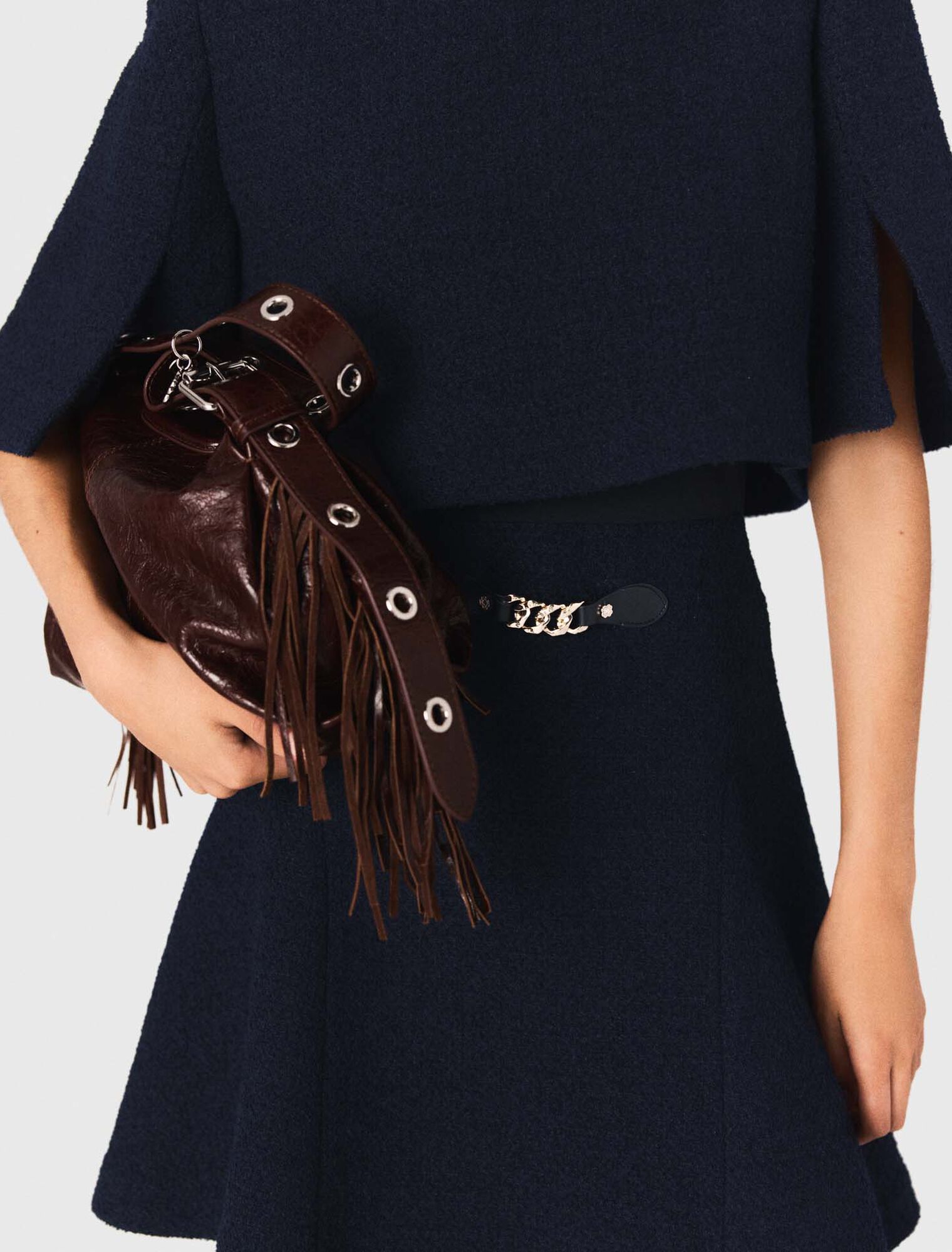 2-in-1 tweed dress