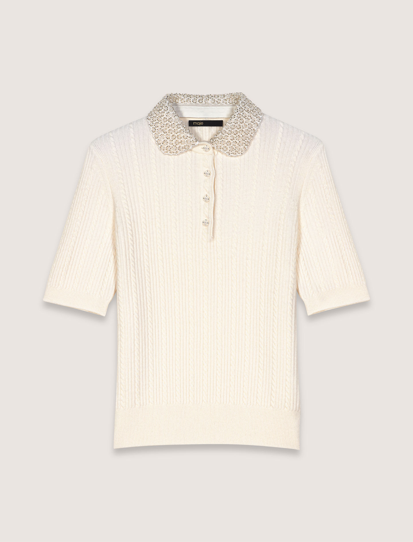 *p(R)ojectR® Knit Polo Shirt Fred Perry Boucle Jacquard Knitted Polo Shirt | Liberty