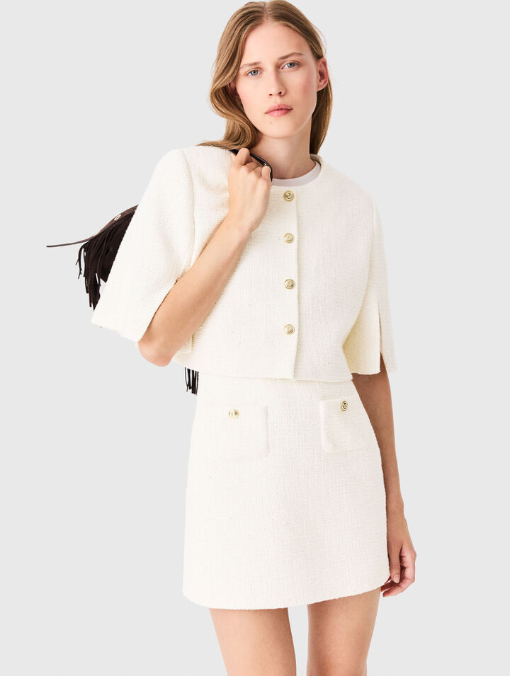 2-in-1 tweed dress
