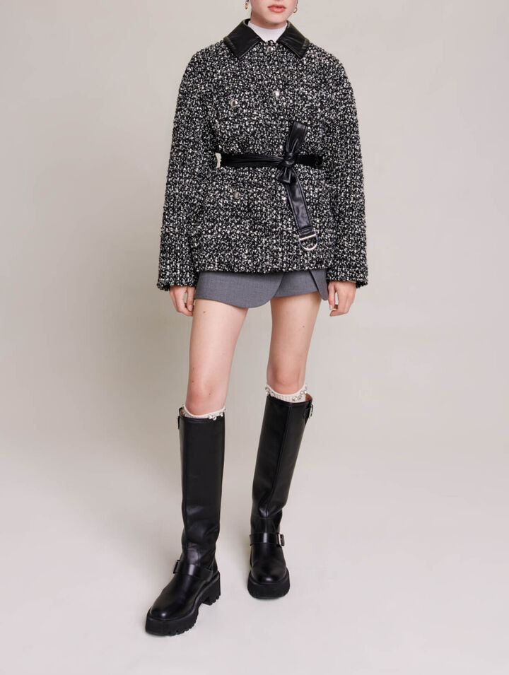 Short tweed coat