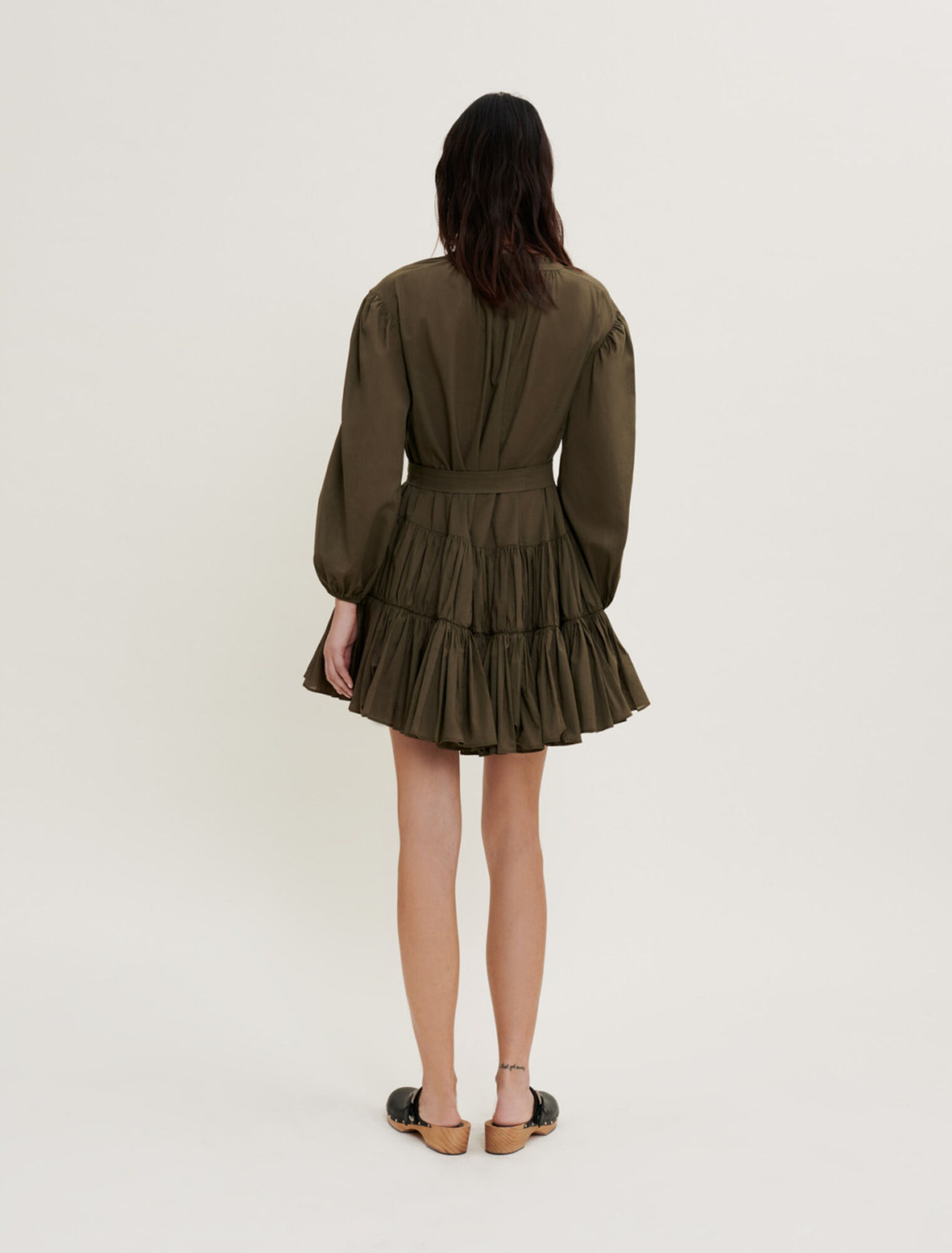 Belted cotton dress
