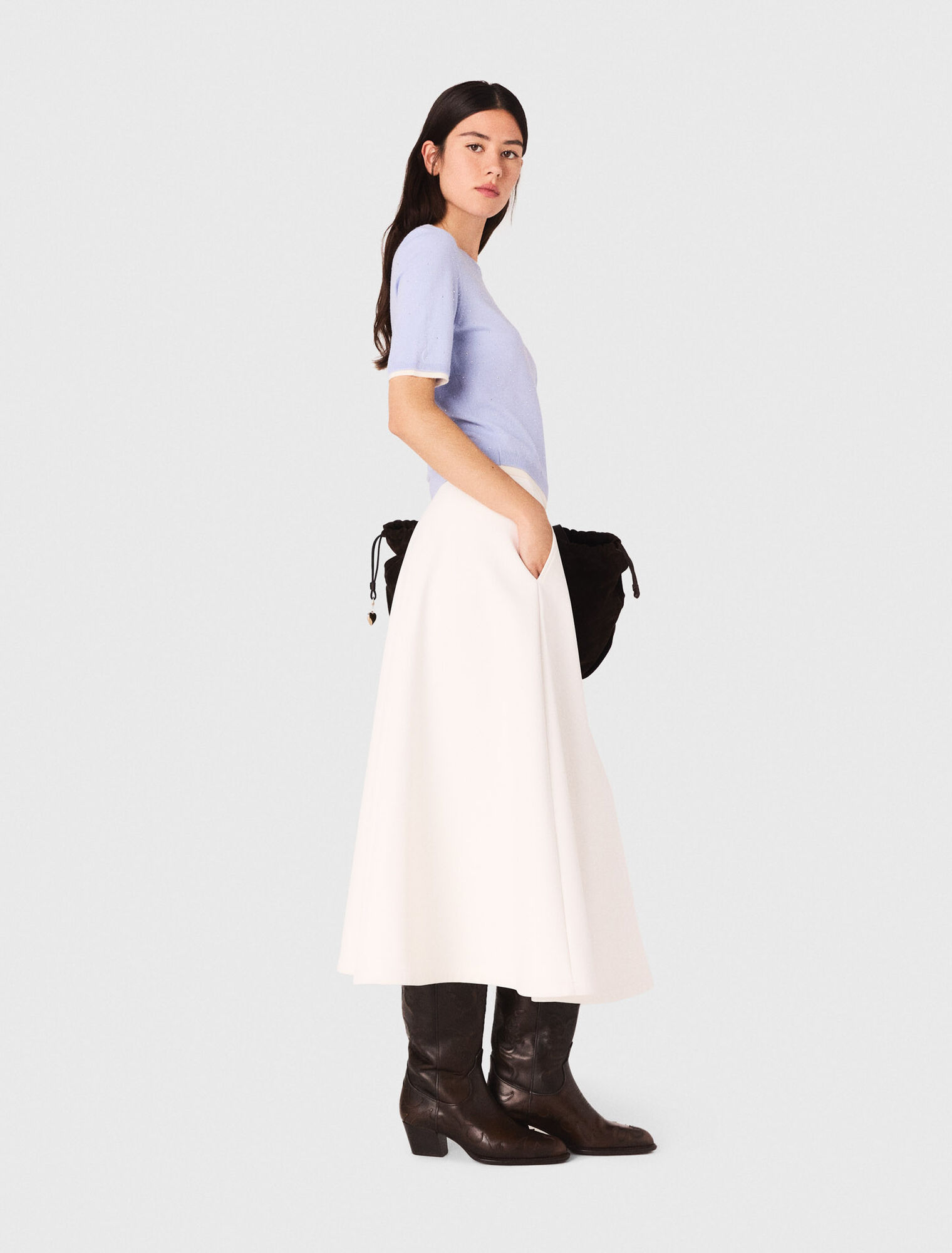 100% wool short-sleeve jumper