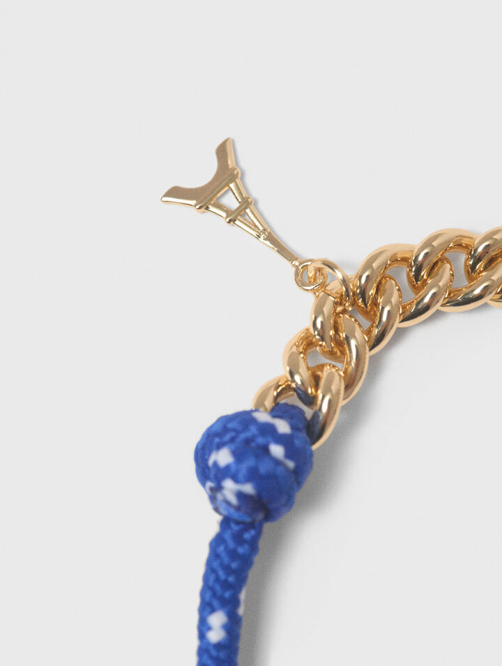Marine cord chain bracelet