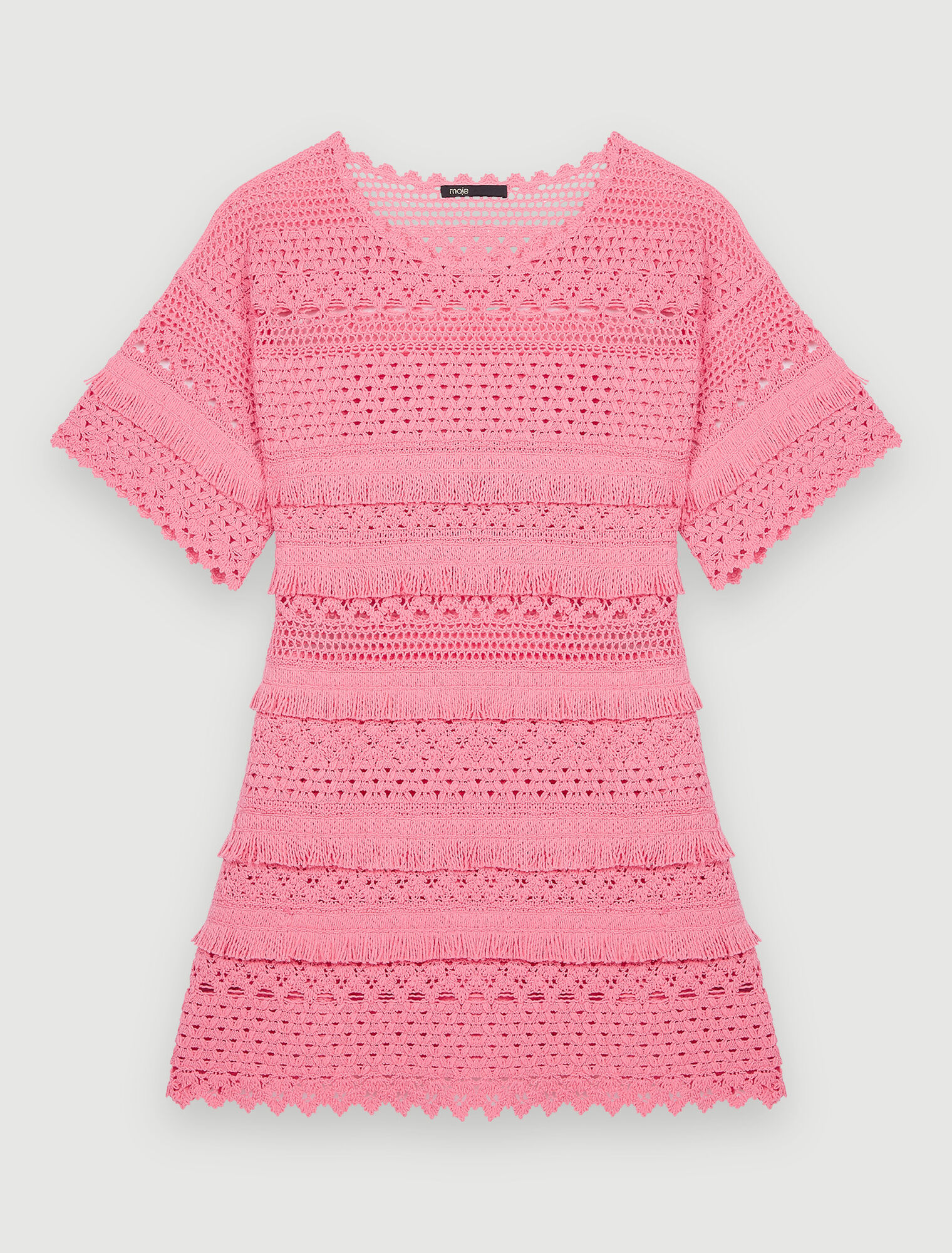 Crochet knit dress