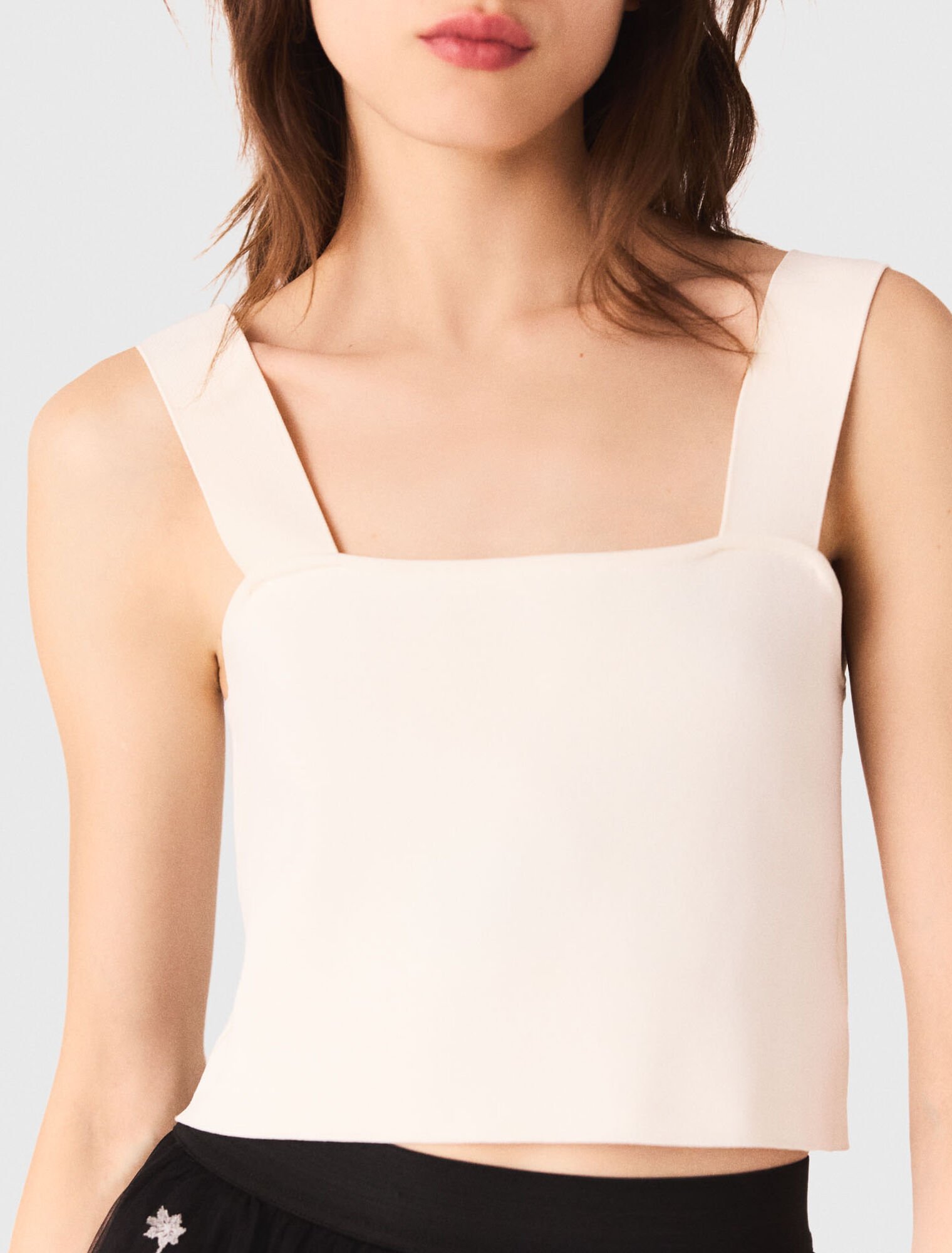 Knit crop top