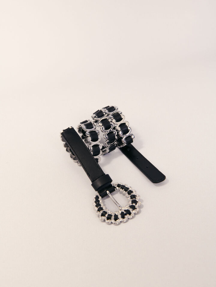 Mixed jewellery buckle chain belt