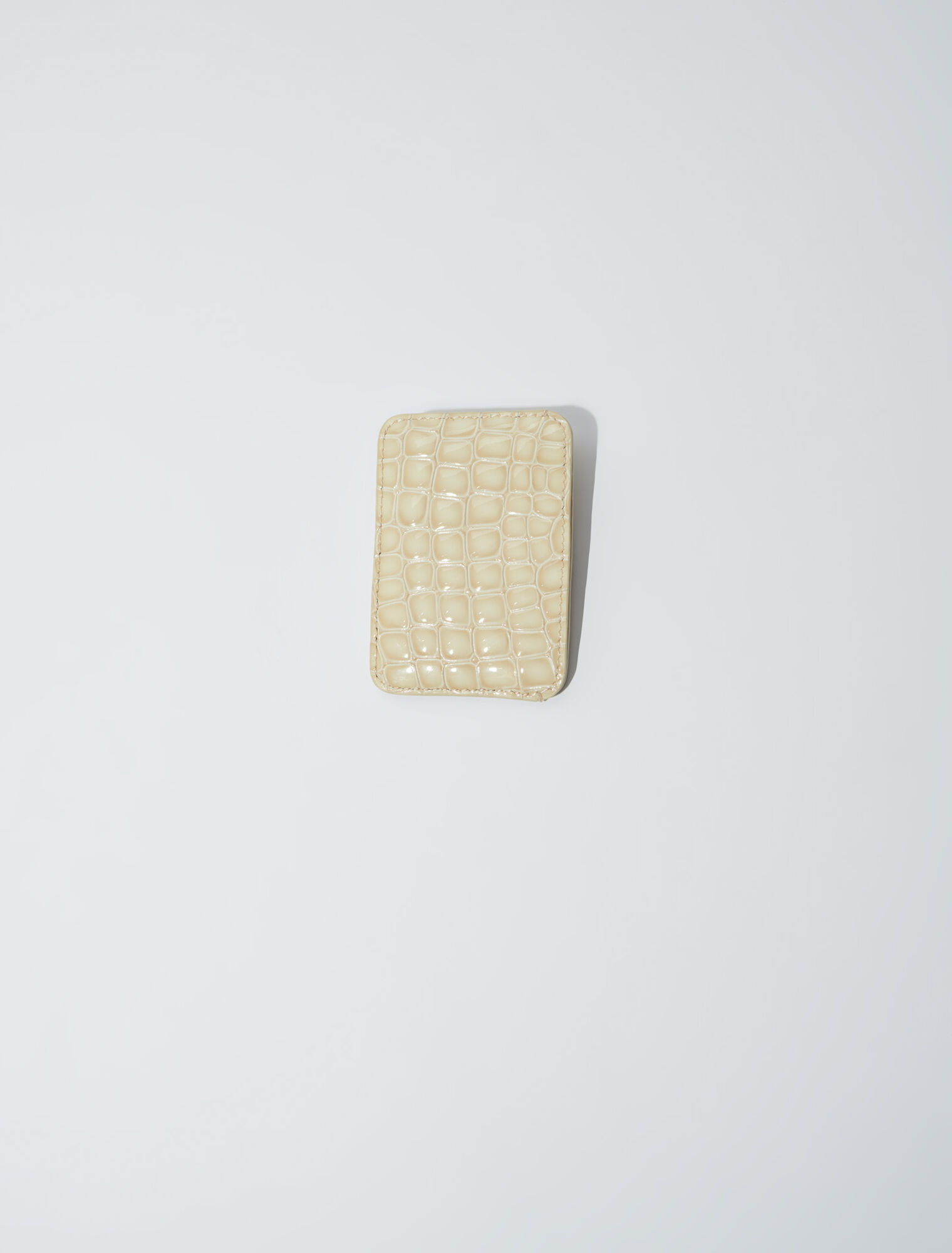 Mock croc leather cardholder