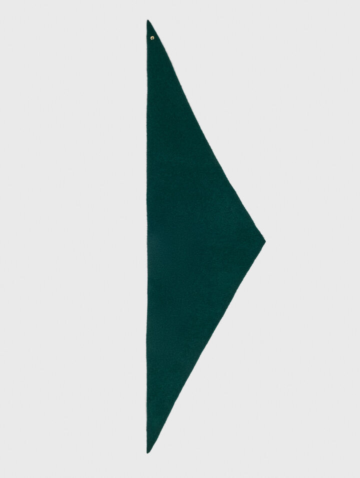 Yak blend triangle scarf