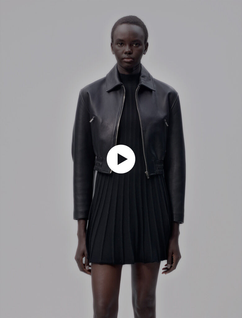 Maje leather hotsell
