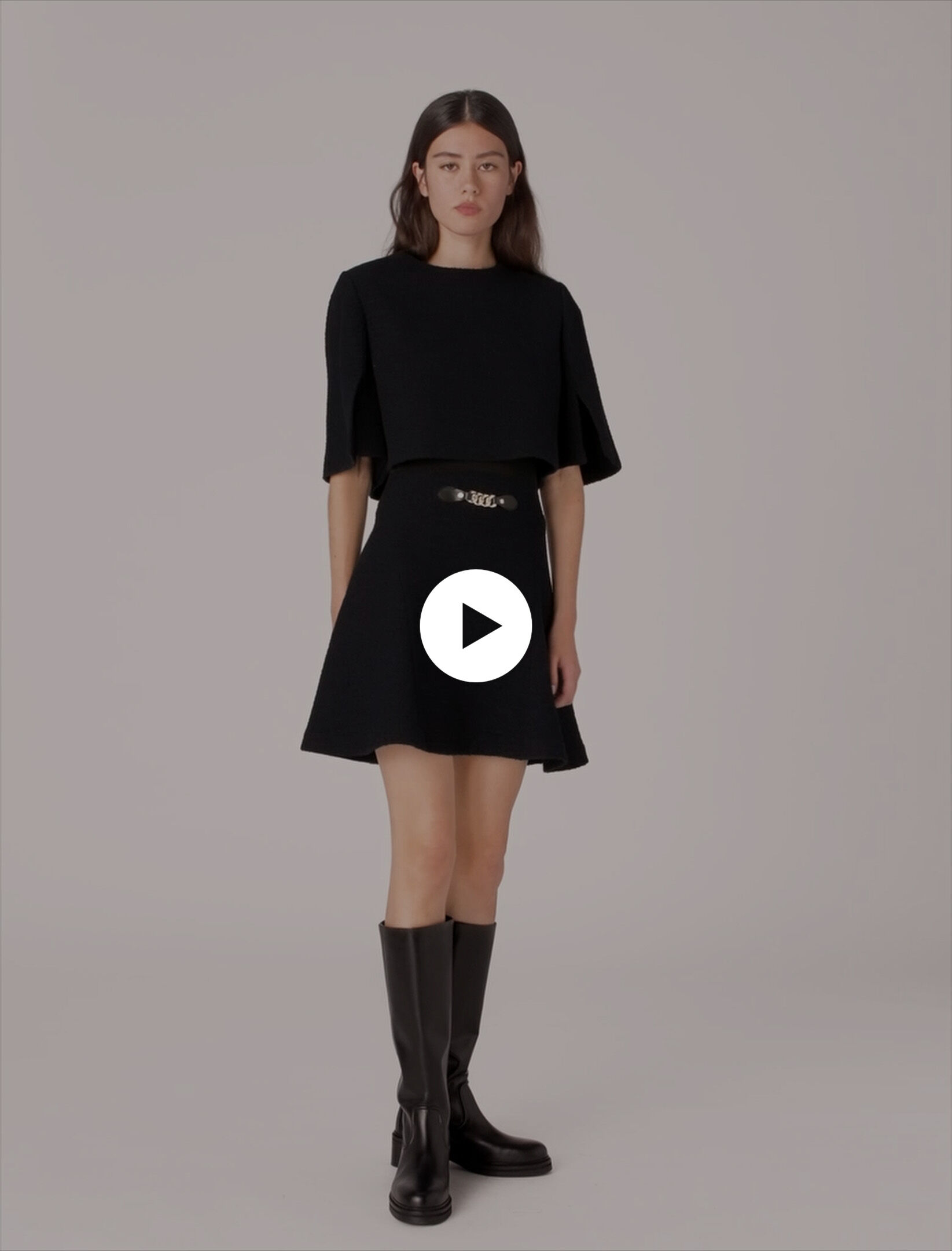 2-in-1 tweed dress Blue for Women | Maje