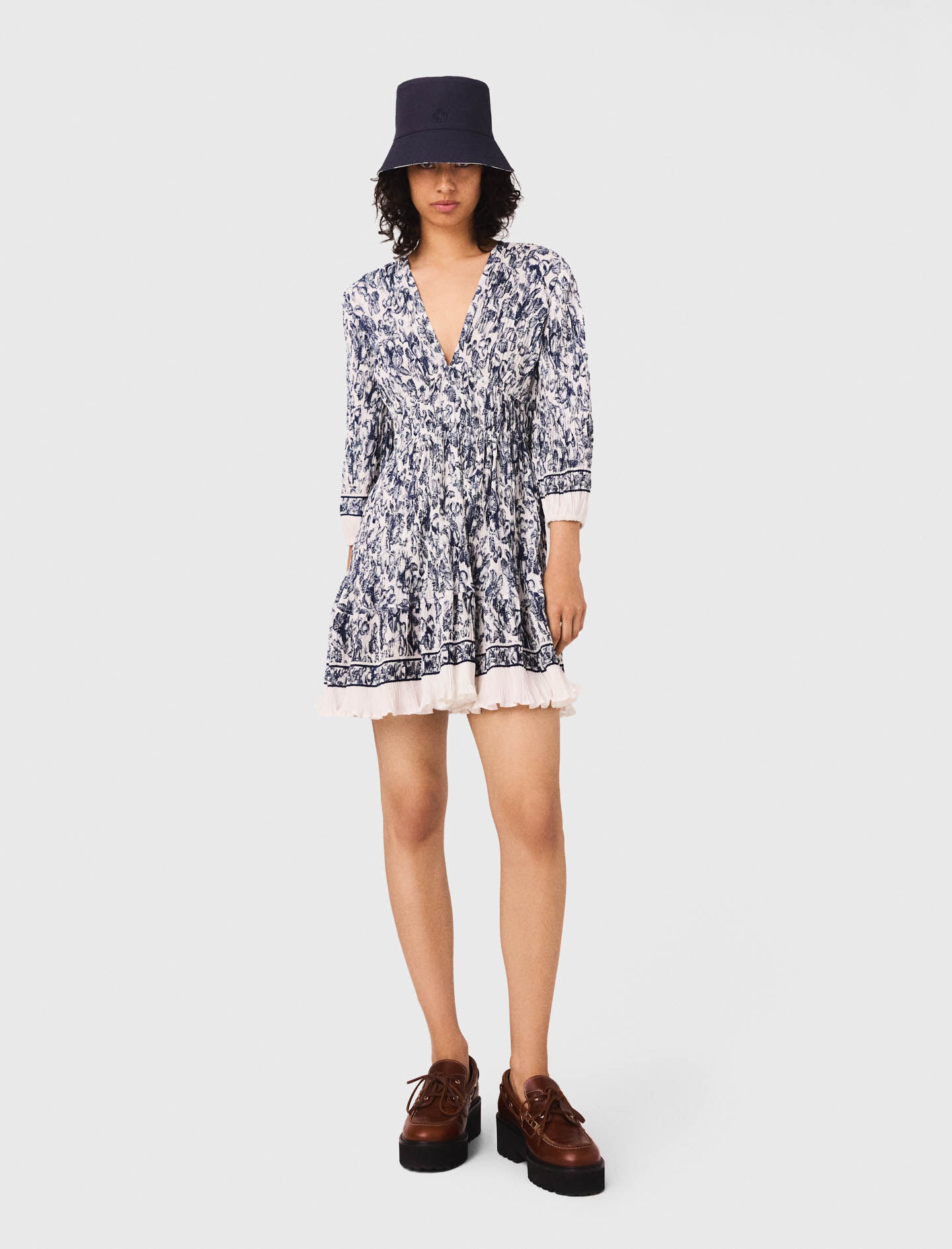 Formentera Pleated Bicolor Dress M（Las Flores Cami Dress）