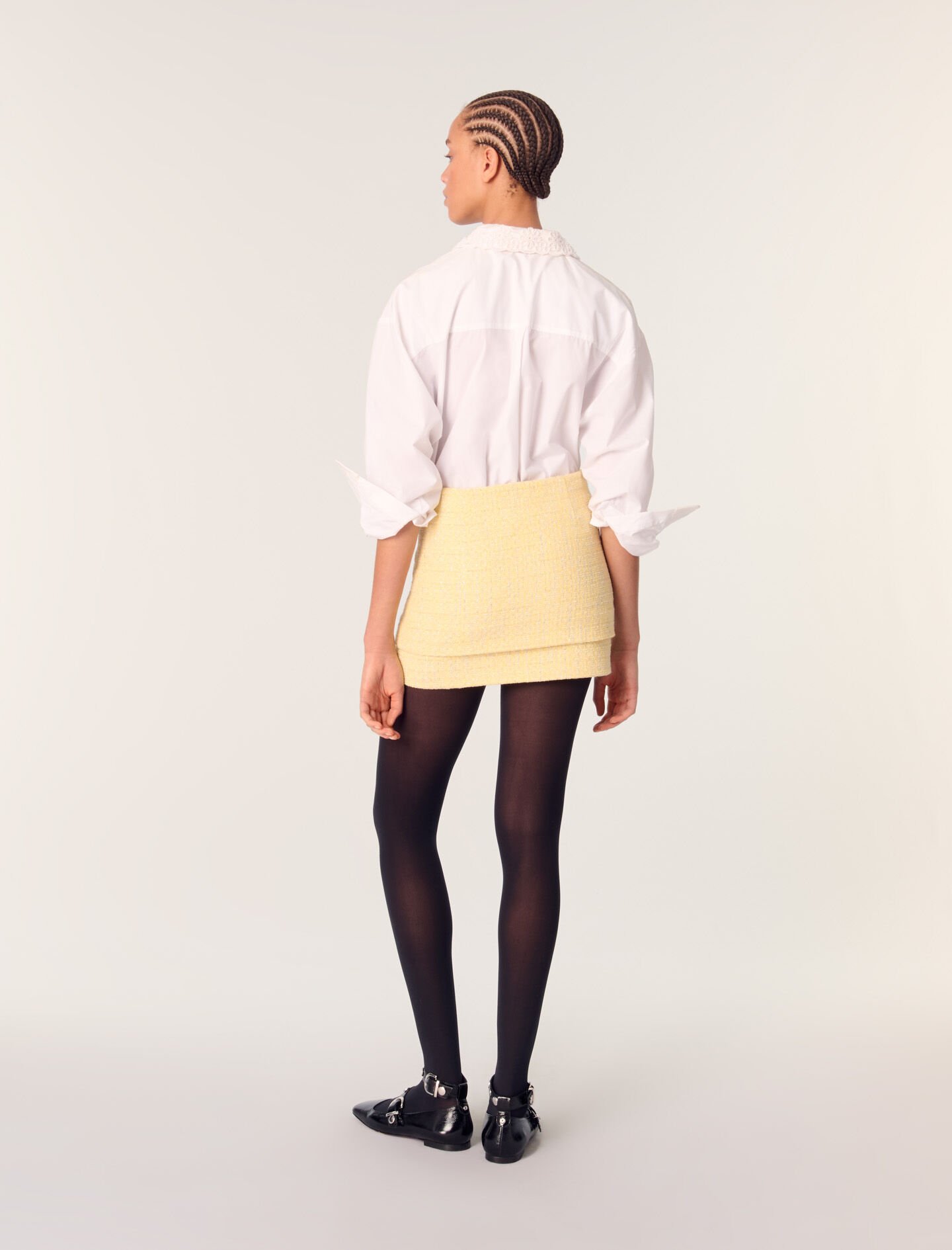 スカート Verlet Tweed Mini Skort Rhinestone Bow Mini Skort - Ivory – Hazel & Olive