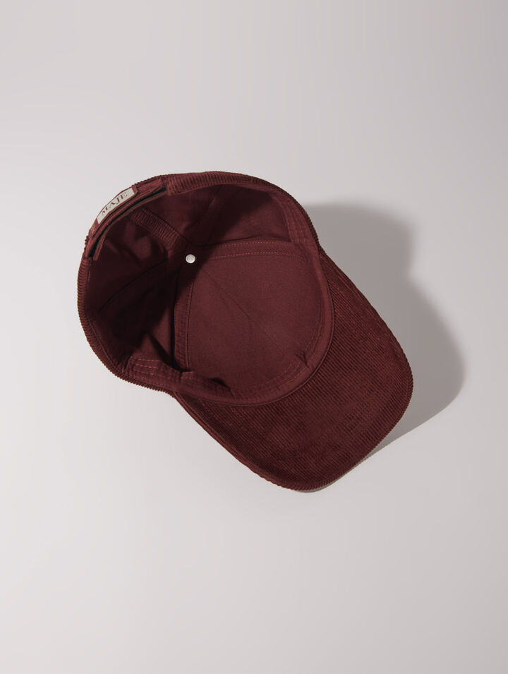 Corduroy cap