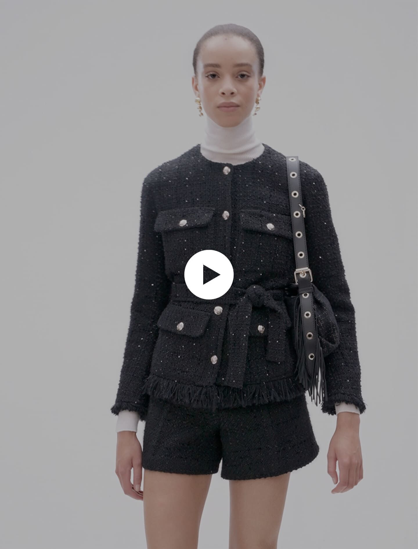 Maje jacket in tweed and lurex store