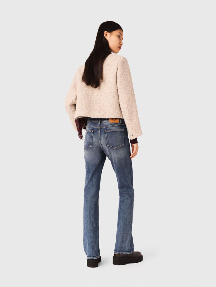 Short boucle tweed jacket