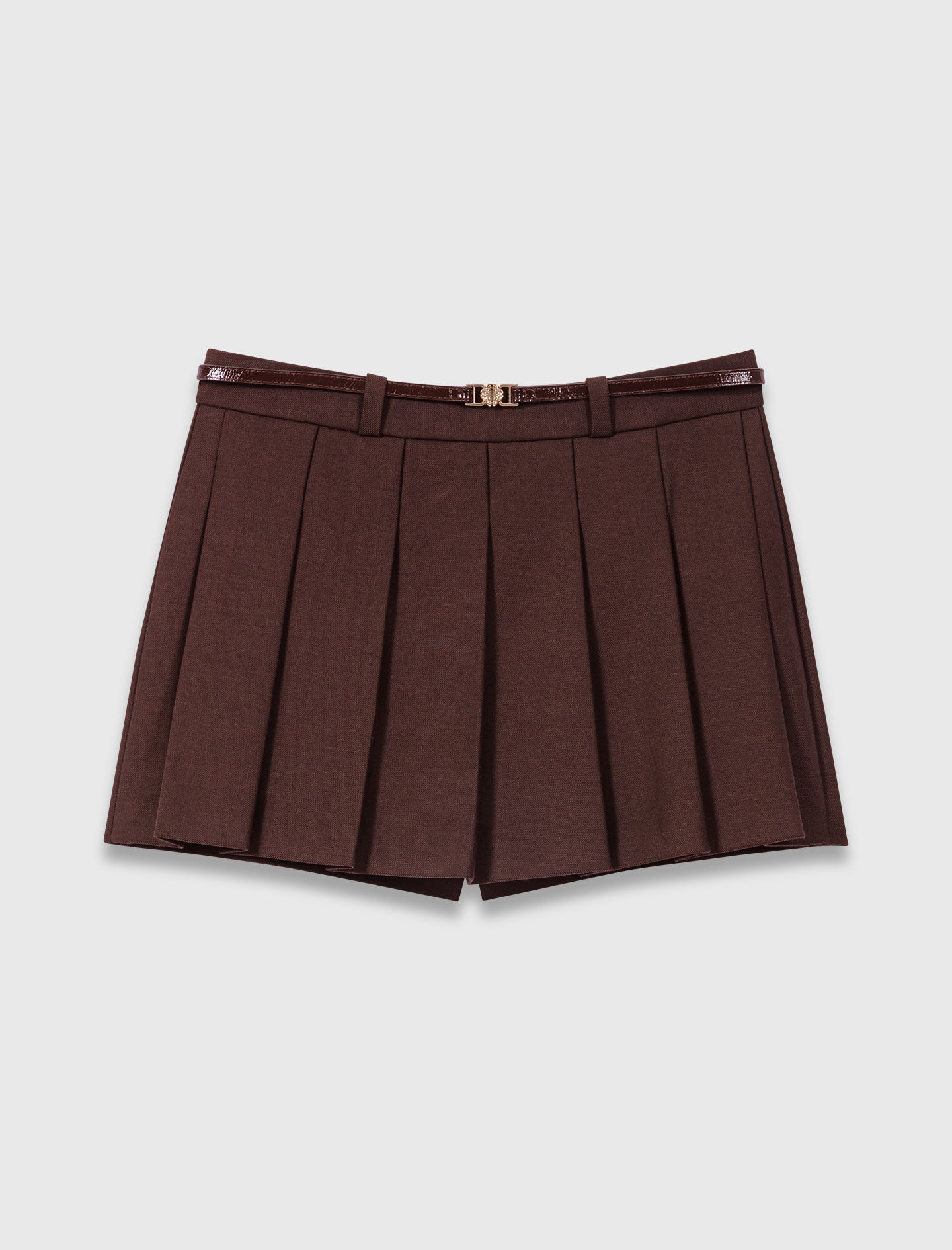 Pleated skort Brown for Women | Maje