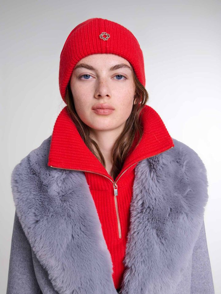 Wool and cashmere hat