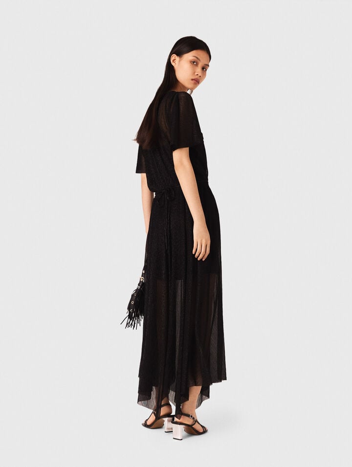 Metallic maxi dress