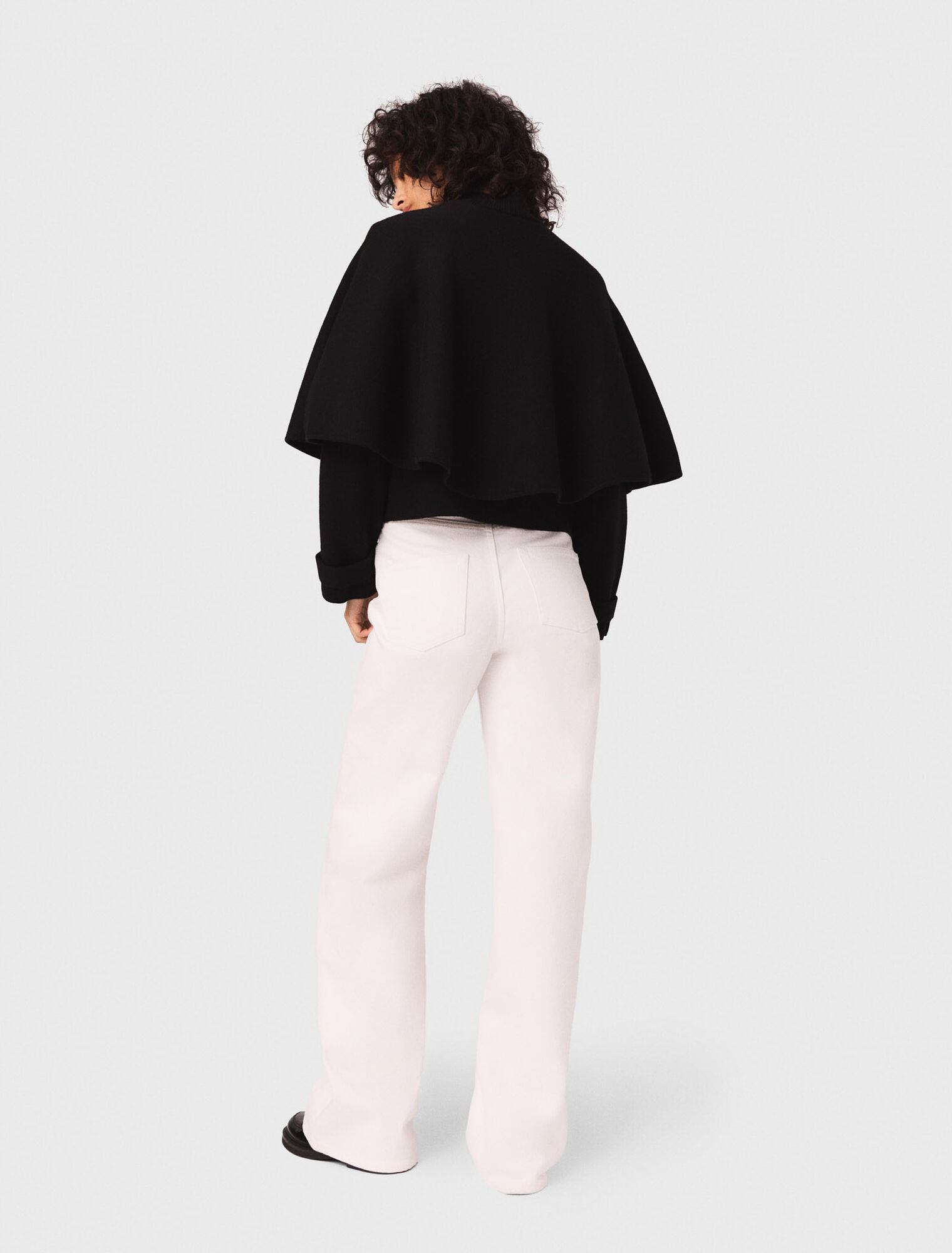 Cape-effect cardigan