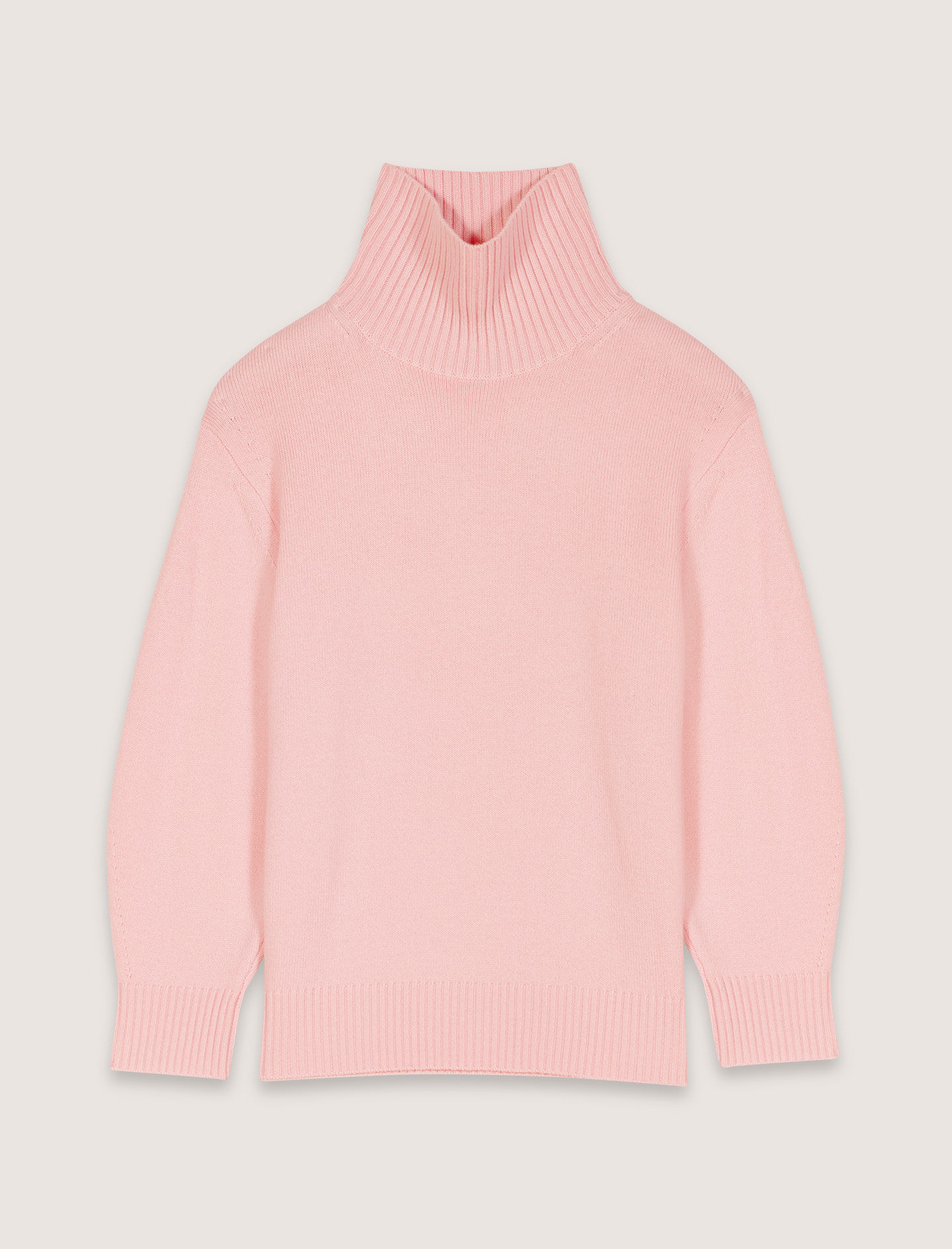 Wool and cashmere roll-neck jumper - Pullovers | Maje