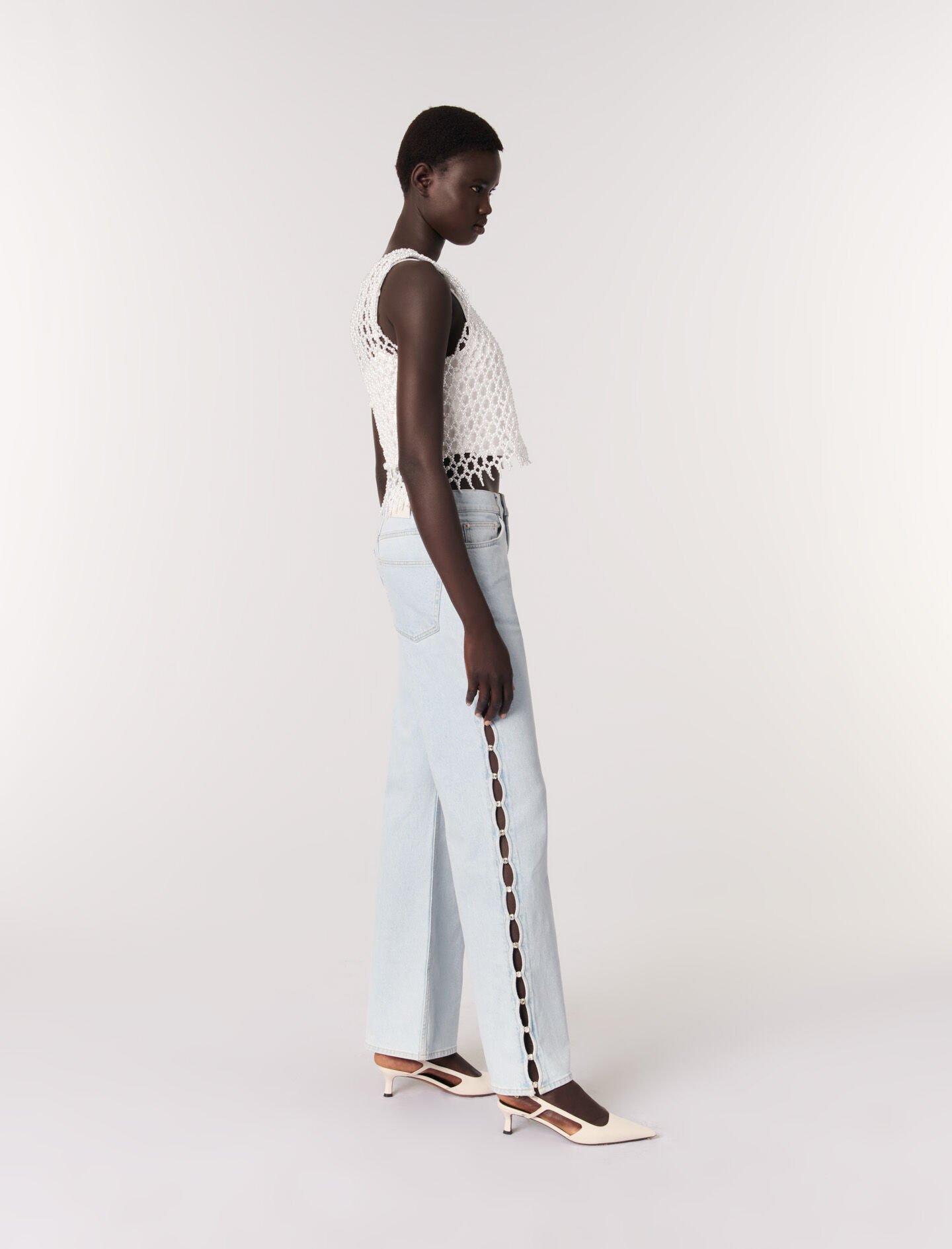Beaded top White for Women | Maje