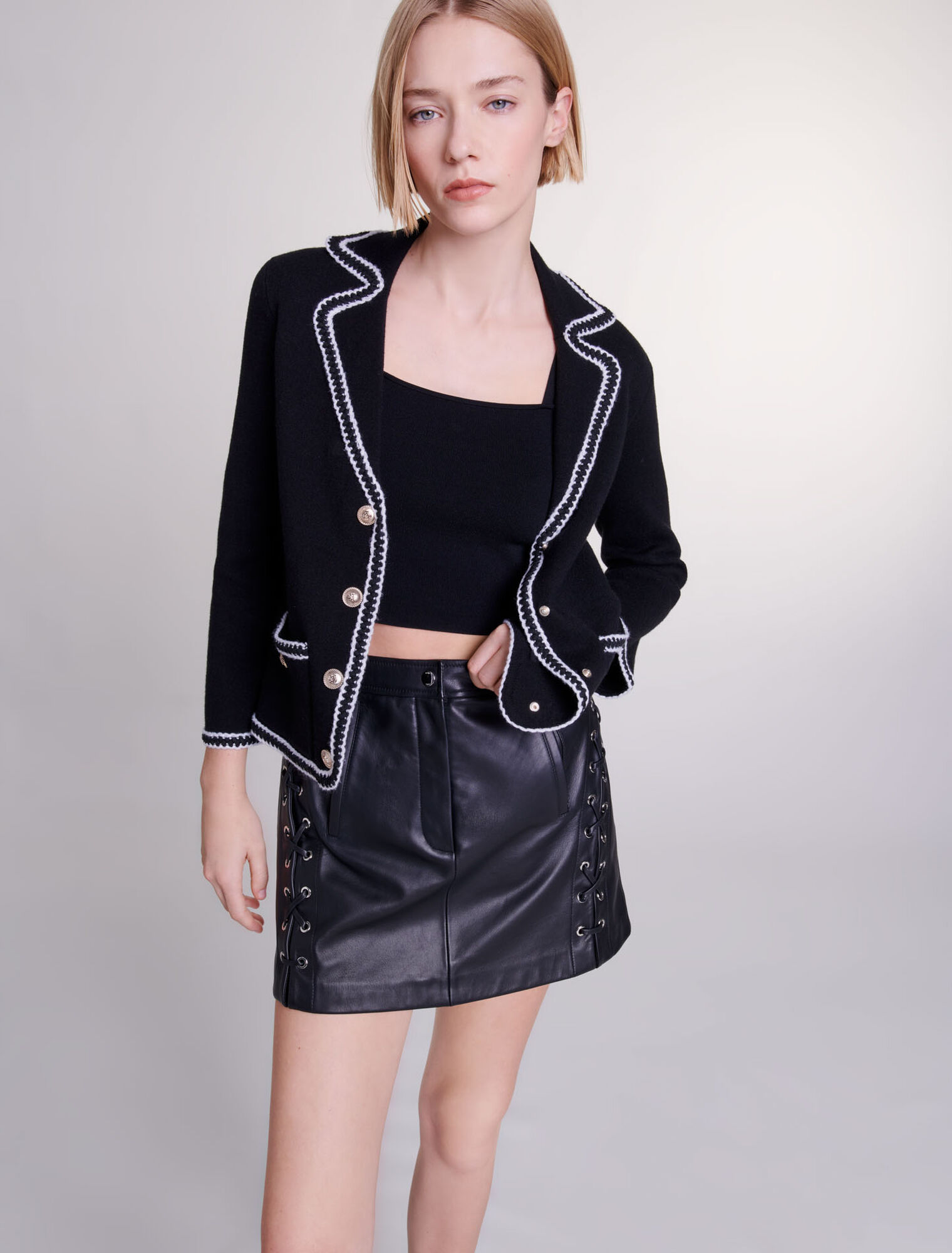 Knit cardigan
