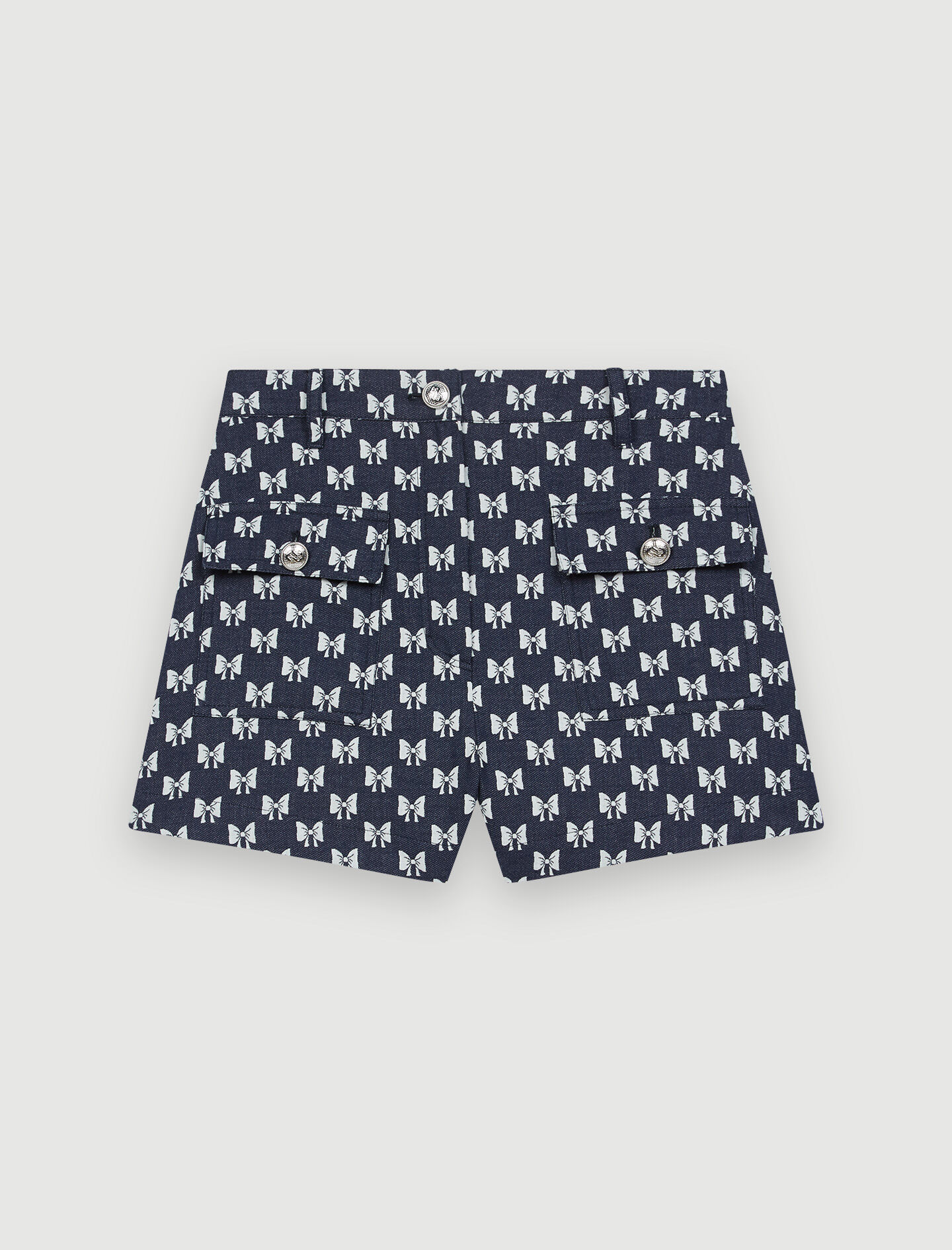 ●Mardi Mercredi●QUILTED SHORTS_NAVY QUILTED SHORTS_NAVY - MARDI MERCREDI