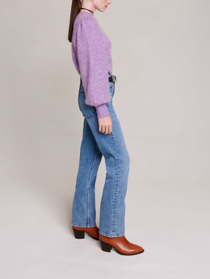 Straight-leg jeans