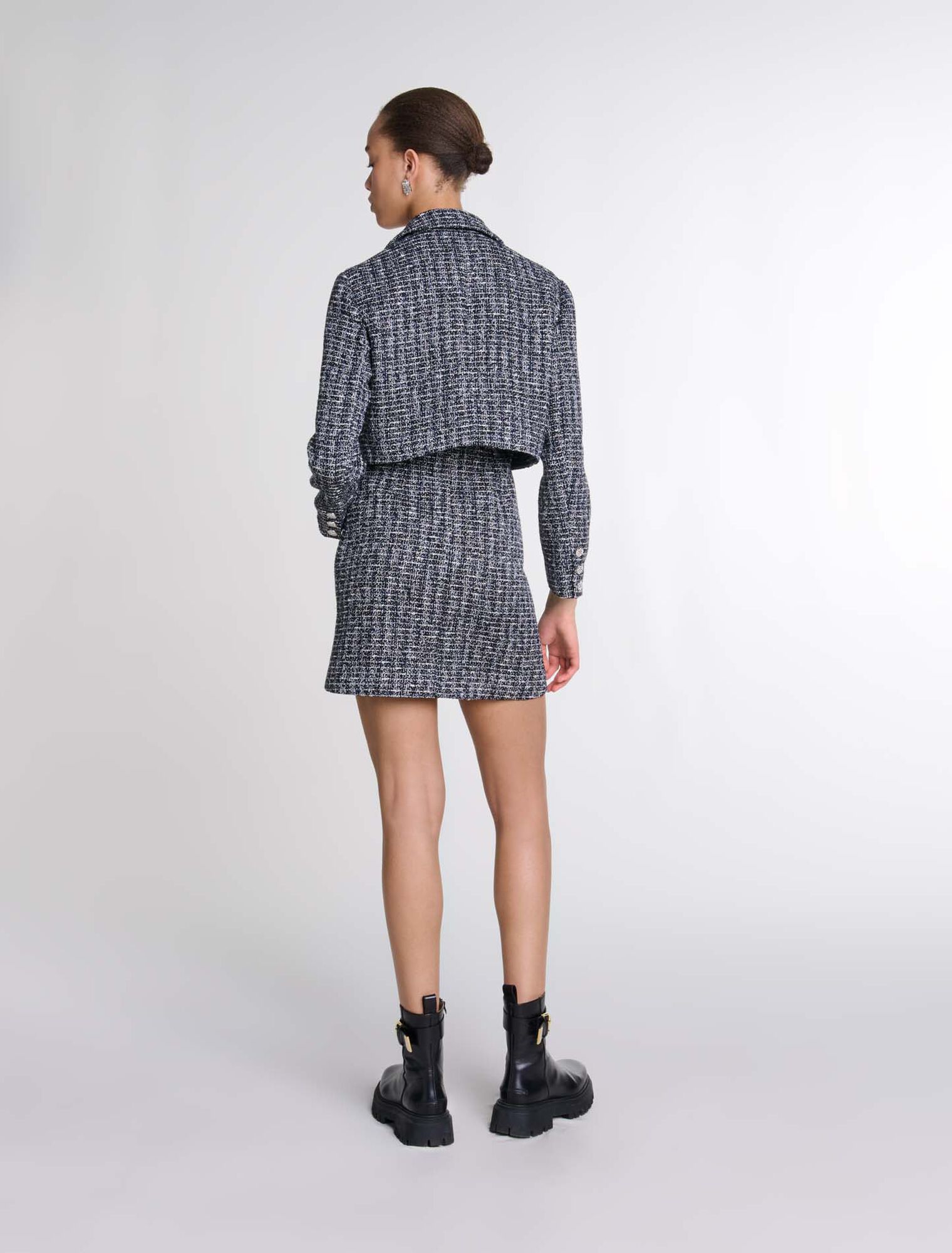 2-in-1 tweed dress