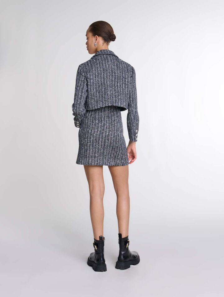 2-in-1 tweed dress