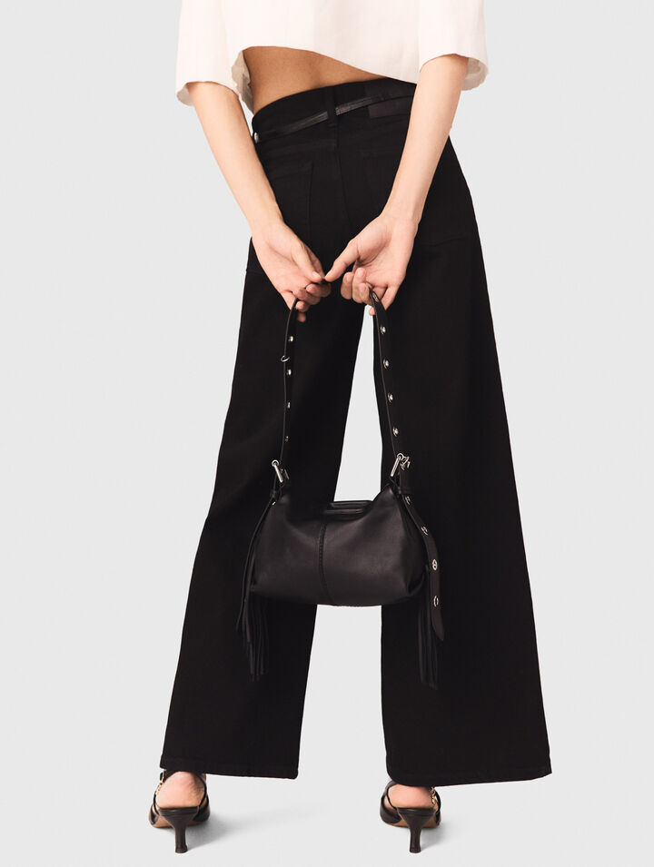 Straight-leg jeans with patch pockets