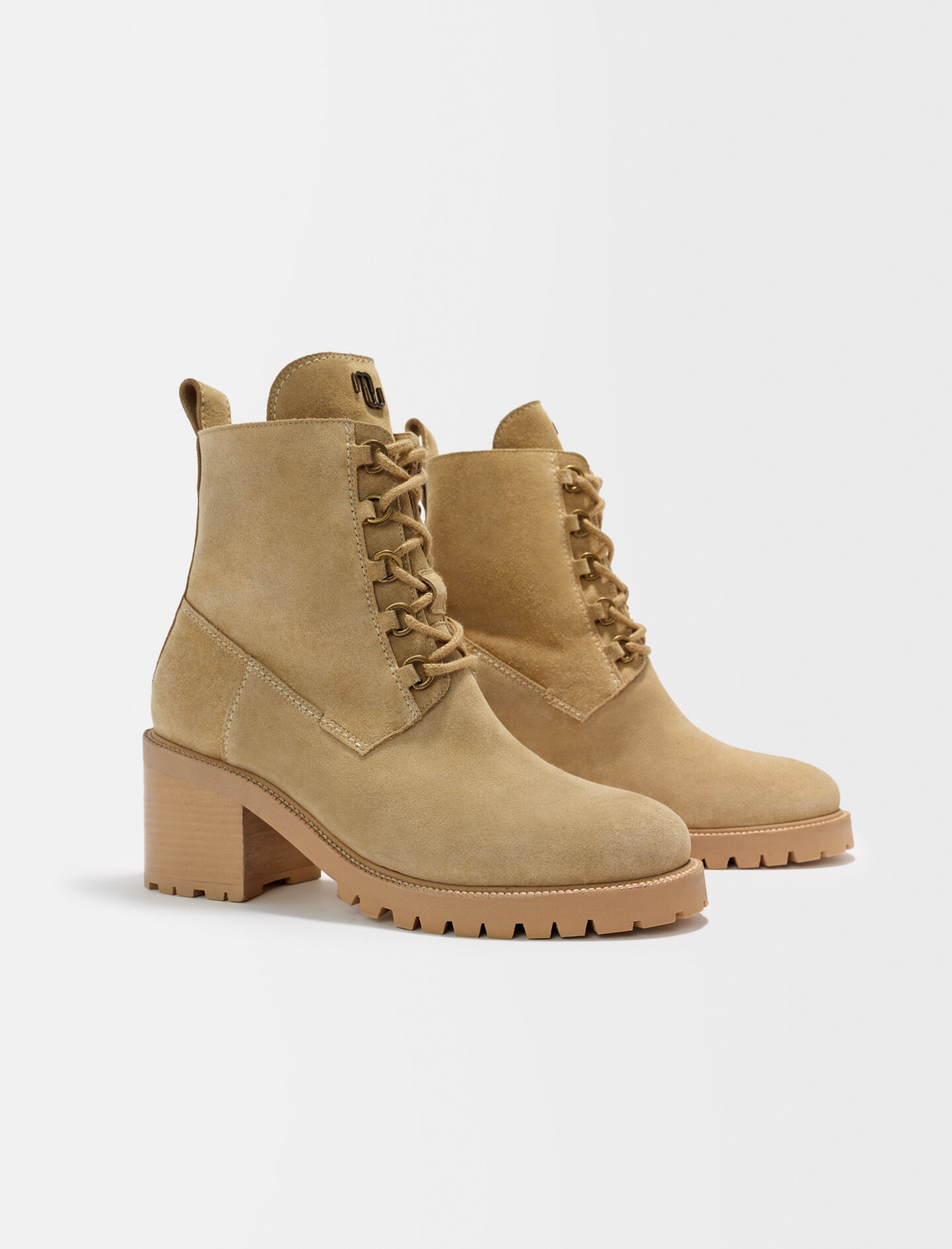 ブーツその他 Damy Vintage Ankle Boots In Brown Suede Jimmy Choo - Alizze Oak Suede Short Boot, 65mm | Mitchell Stores