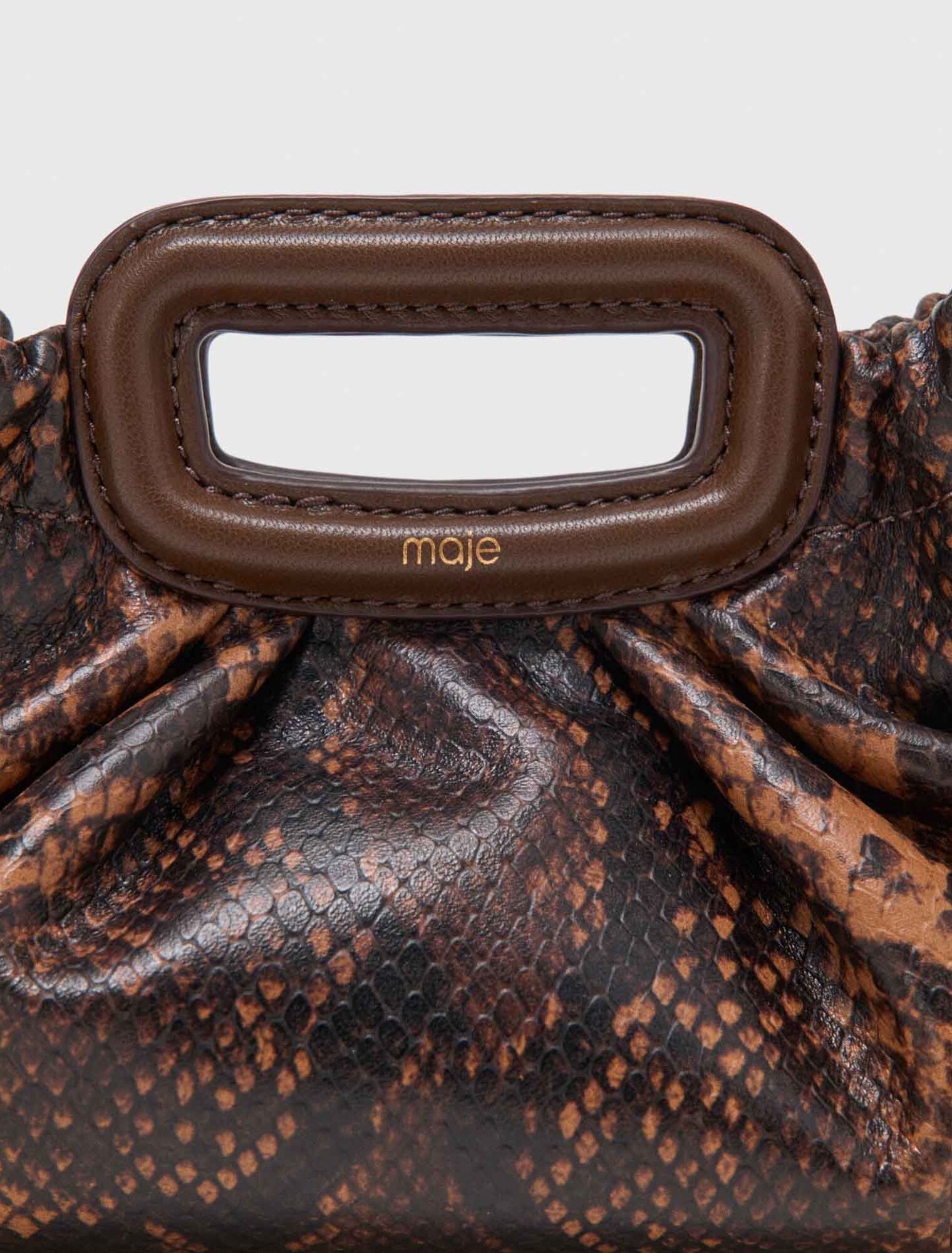Milpli mini embossed leather pouch