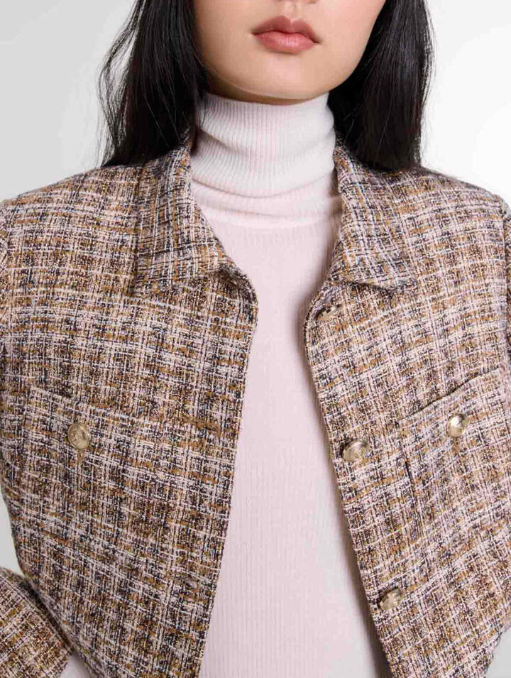 Short tweed jacket