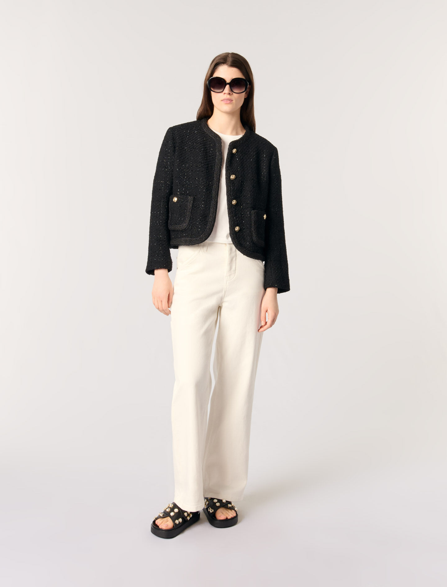 Short tweed jacket - Blazers | Maje