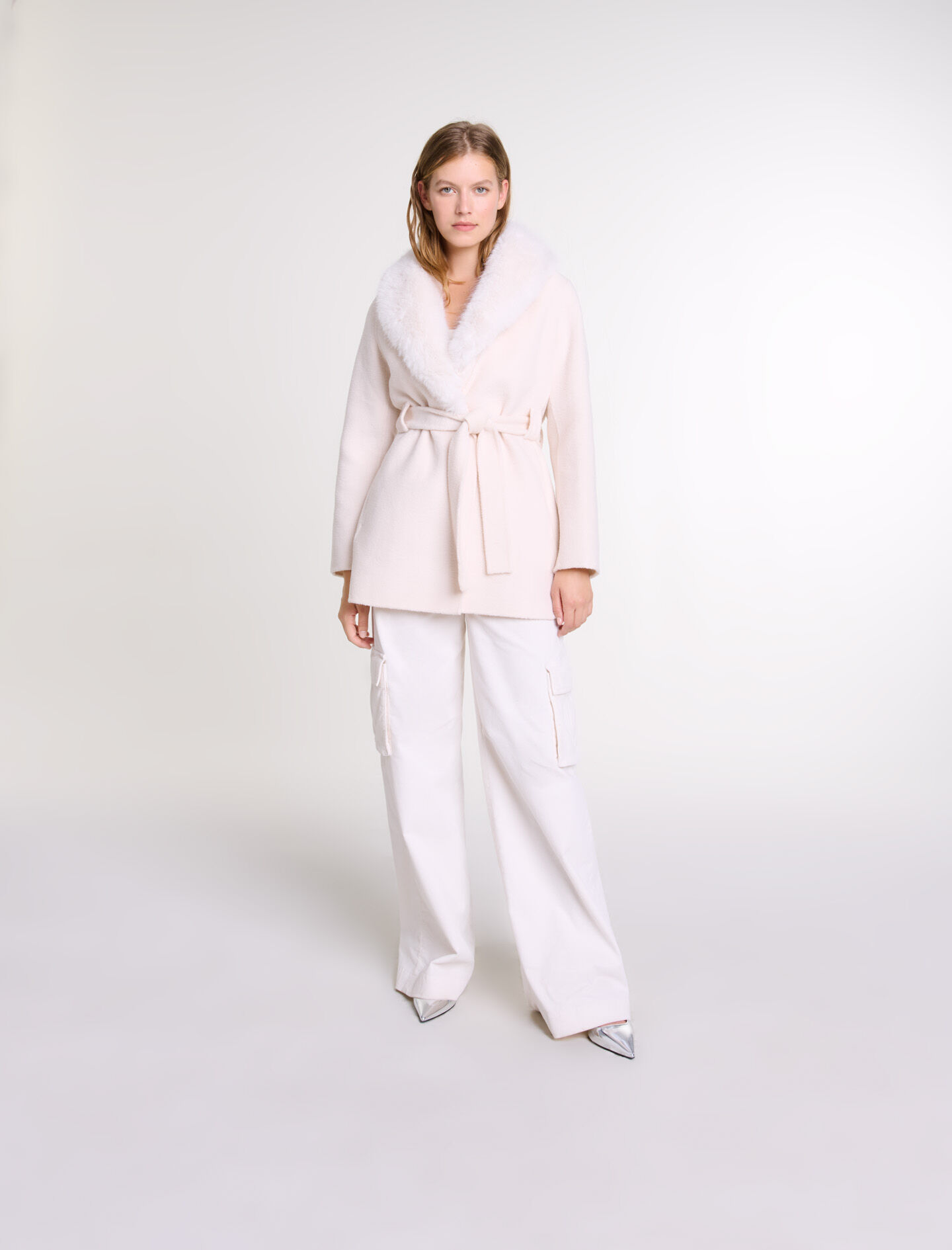 Belted short coat - Long coats | Maje Belted short coat - Long coats | Maje